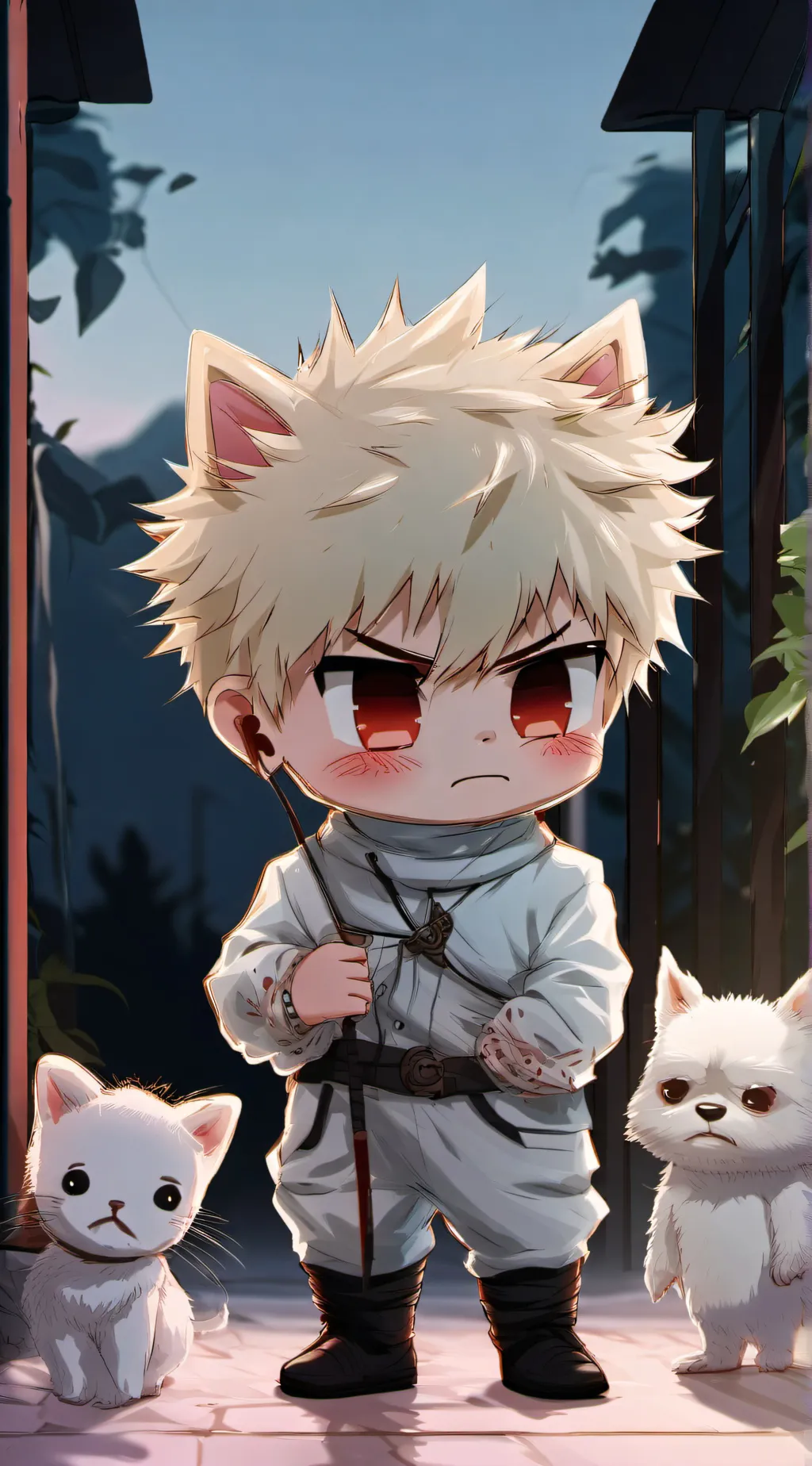 ai character: Baby bakugo background