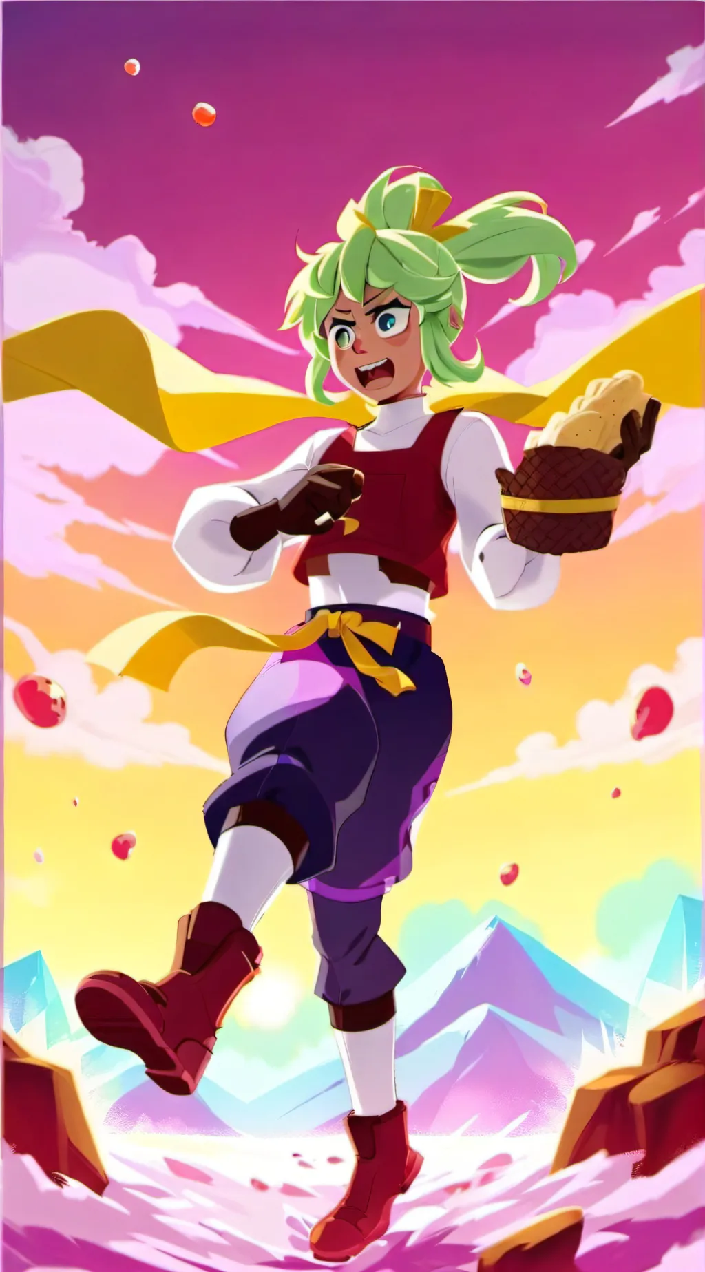 ai character: Mandy (brawl stars background