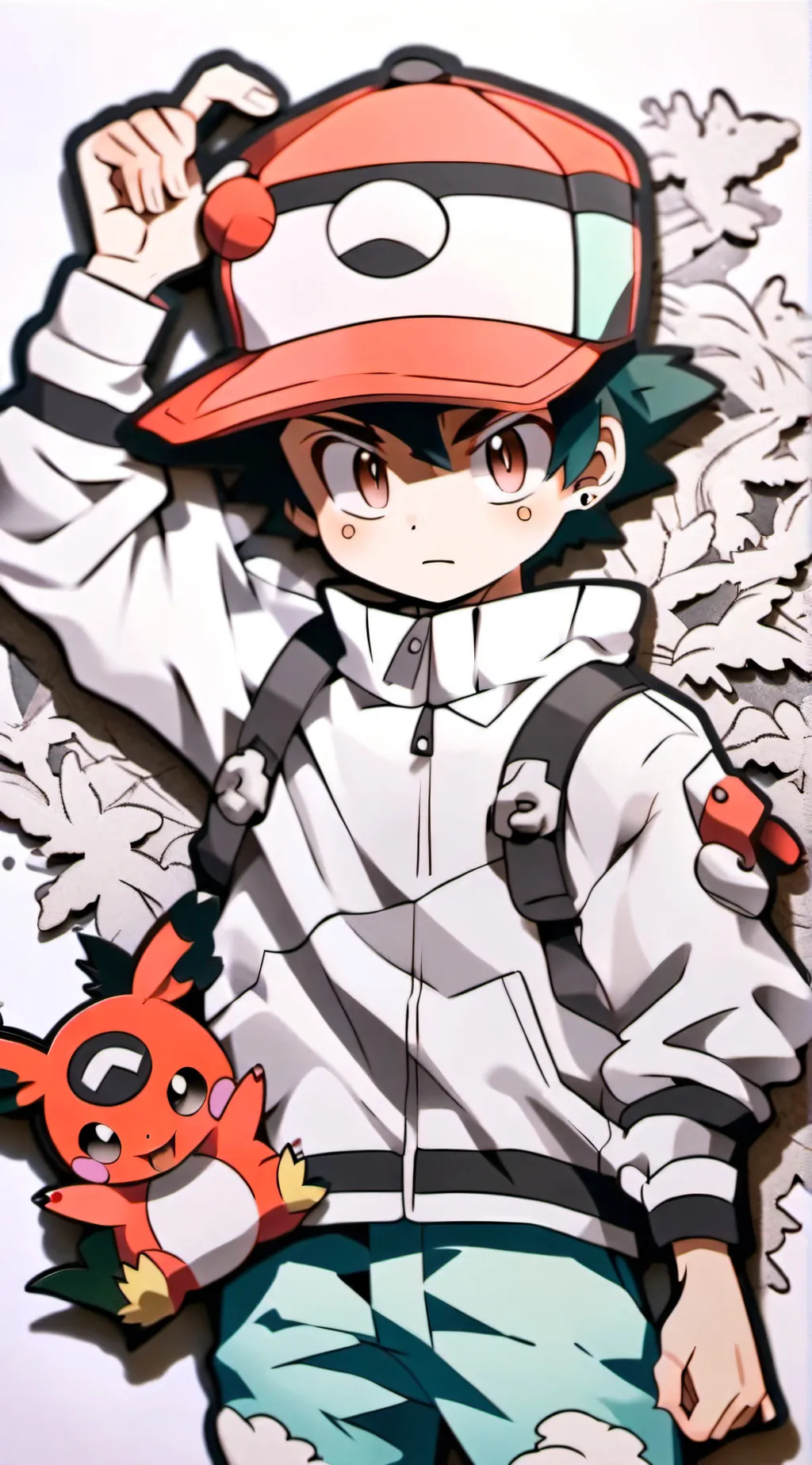 ai character: Ash Ketchum  background