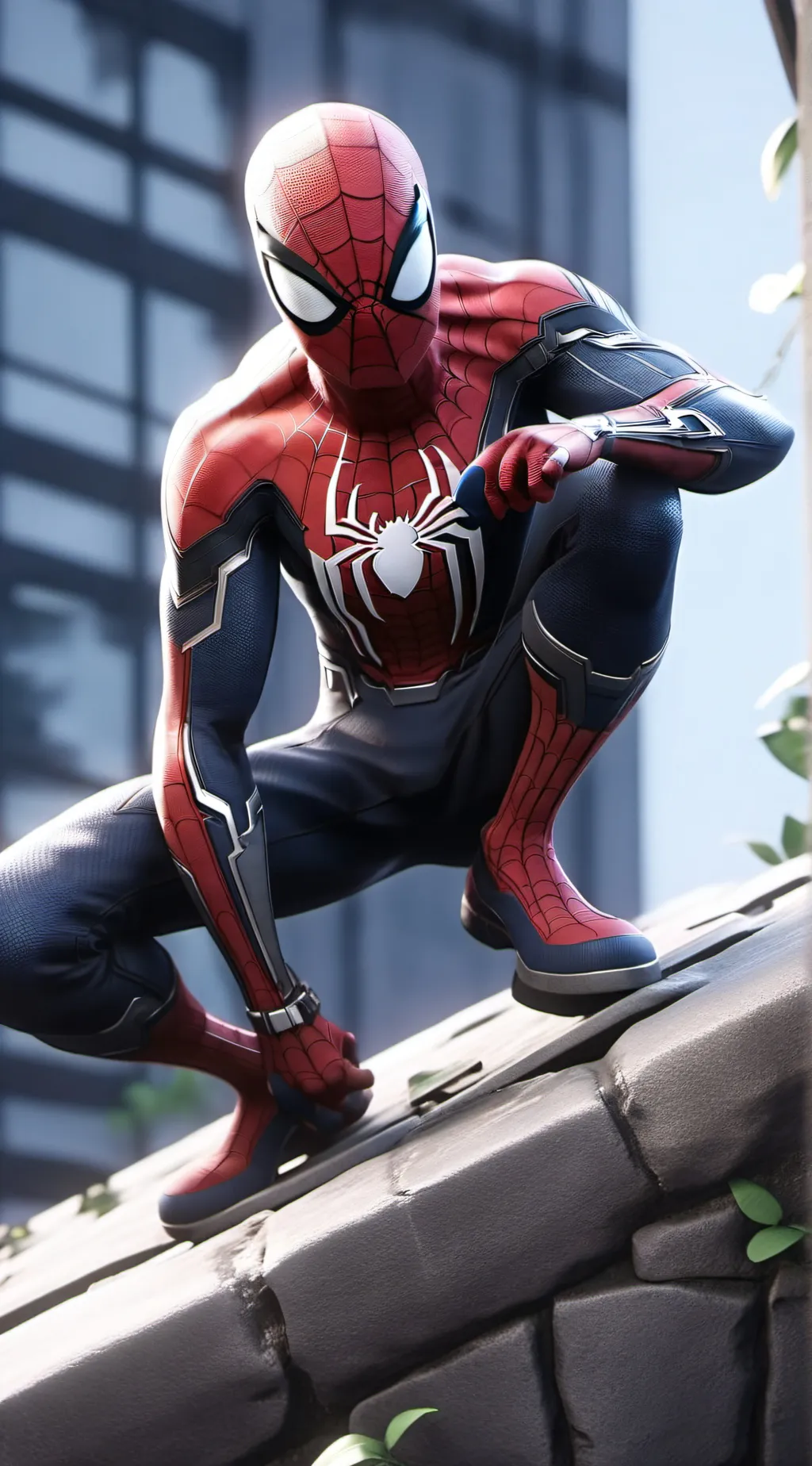 ai character: Spiderman background