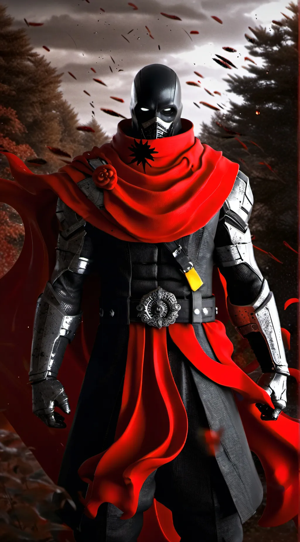 ai character: red scorpion background