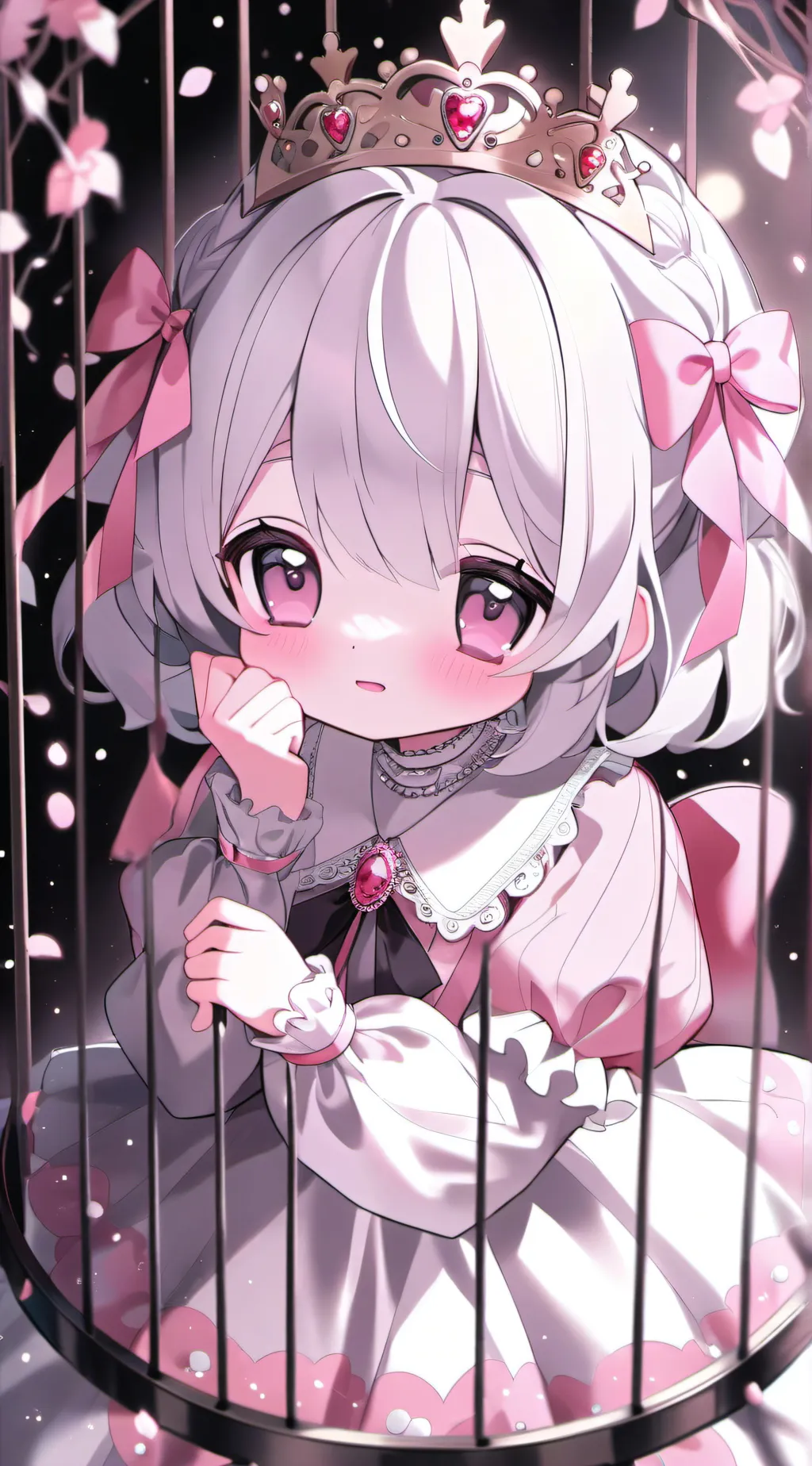 ai character: Lost princess 👑 background