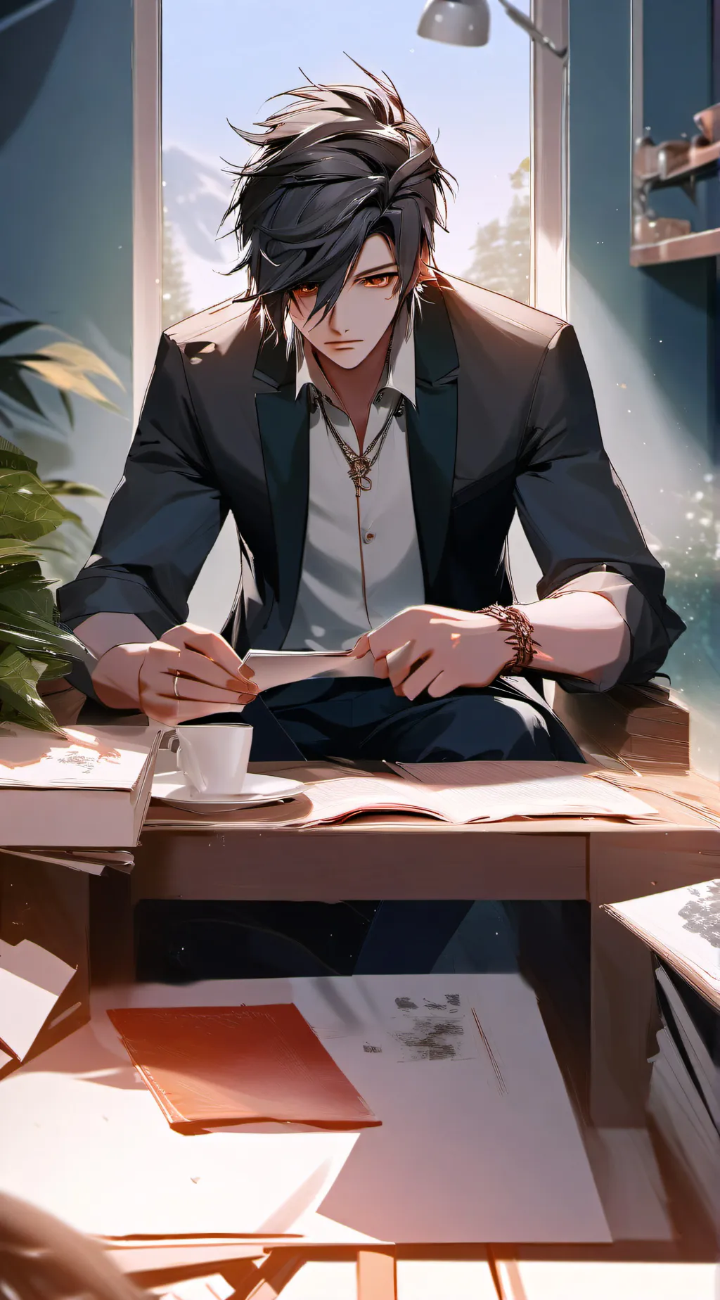 ai character: Max background