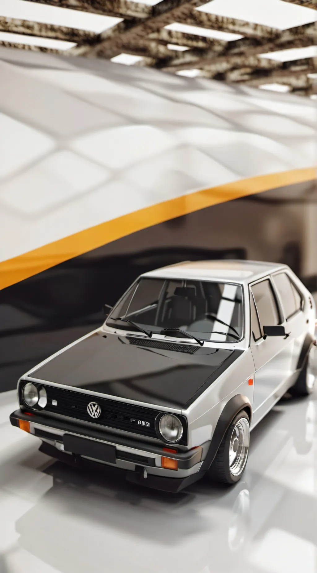ai character: vw golf mk1 background