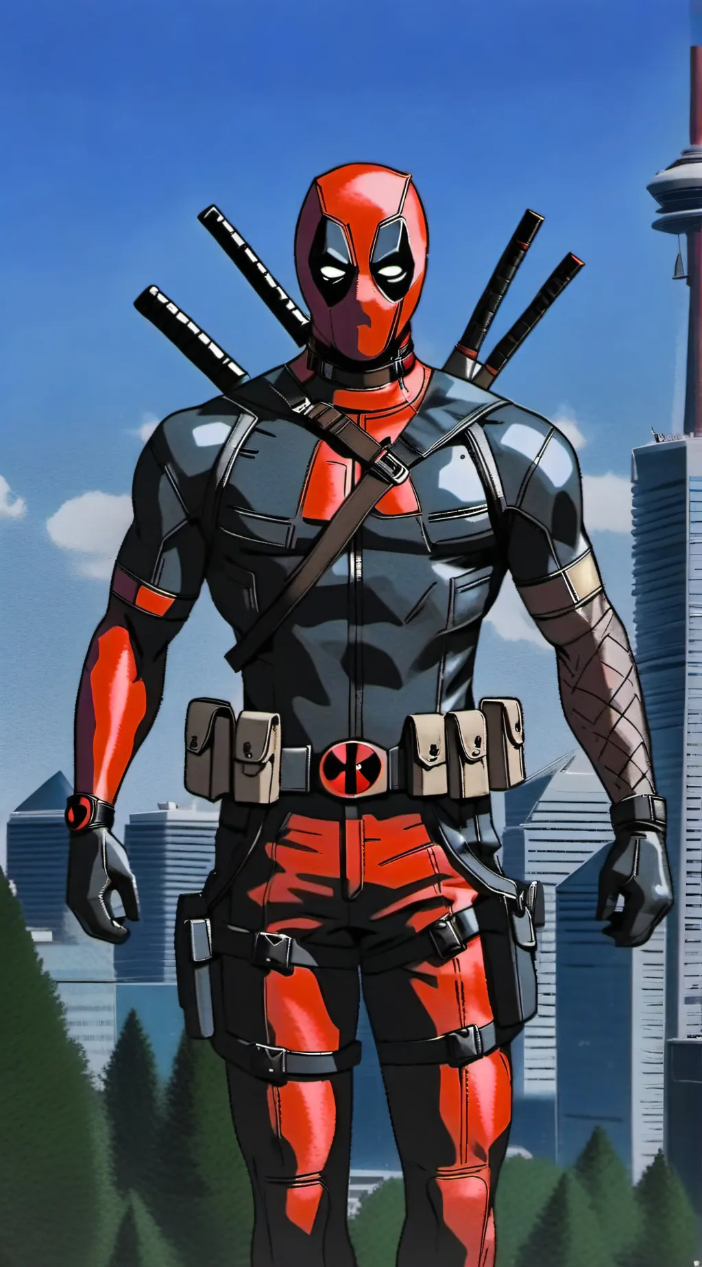 ai character: Deadpool background