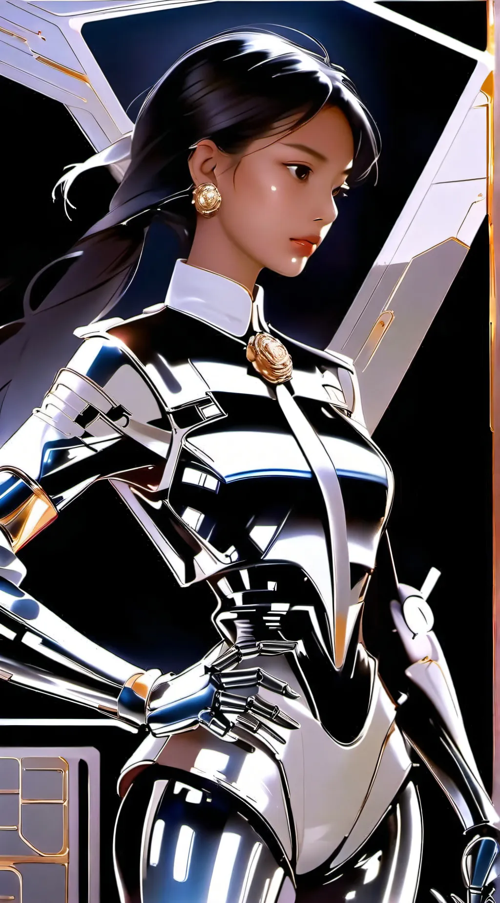 ai character: Ebony background