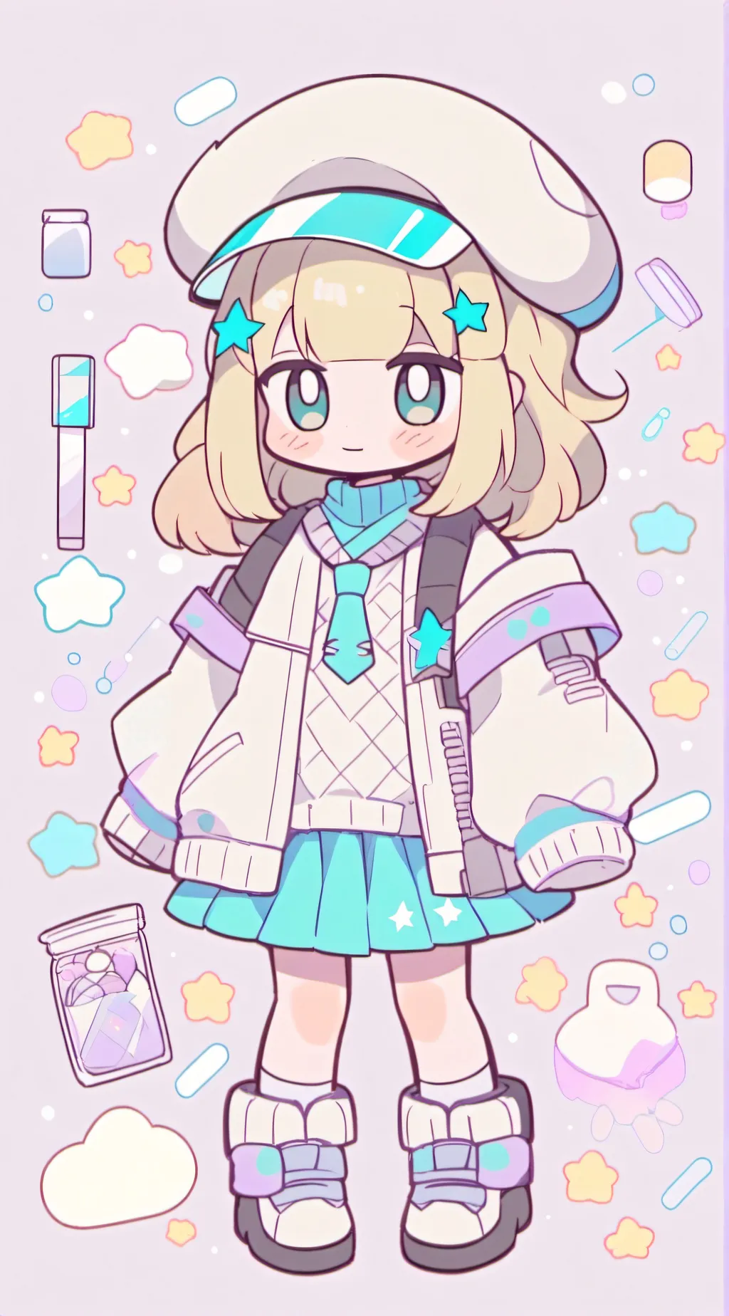 ai character: My gacha life oc! background