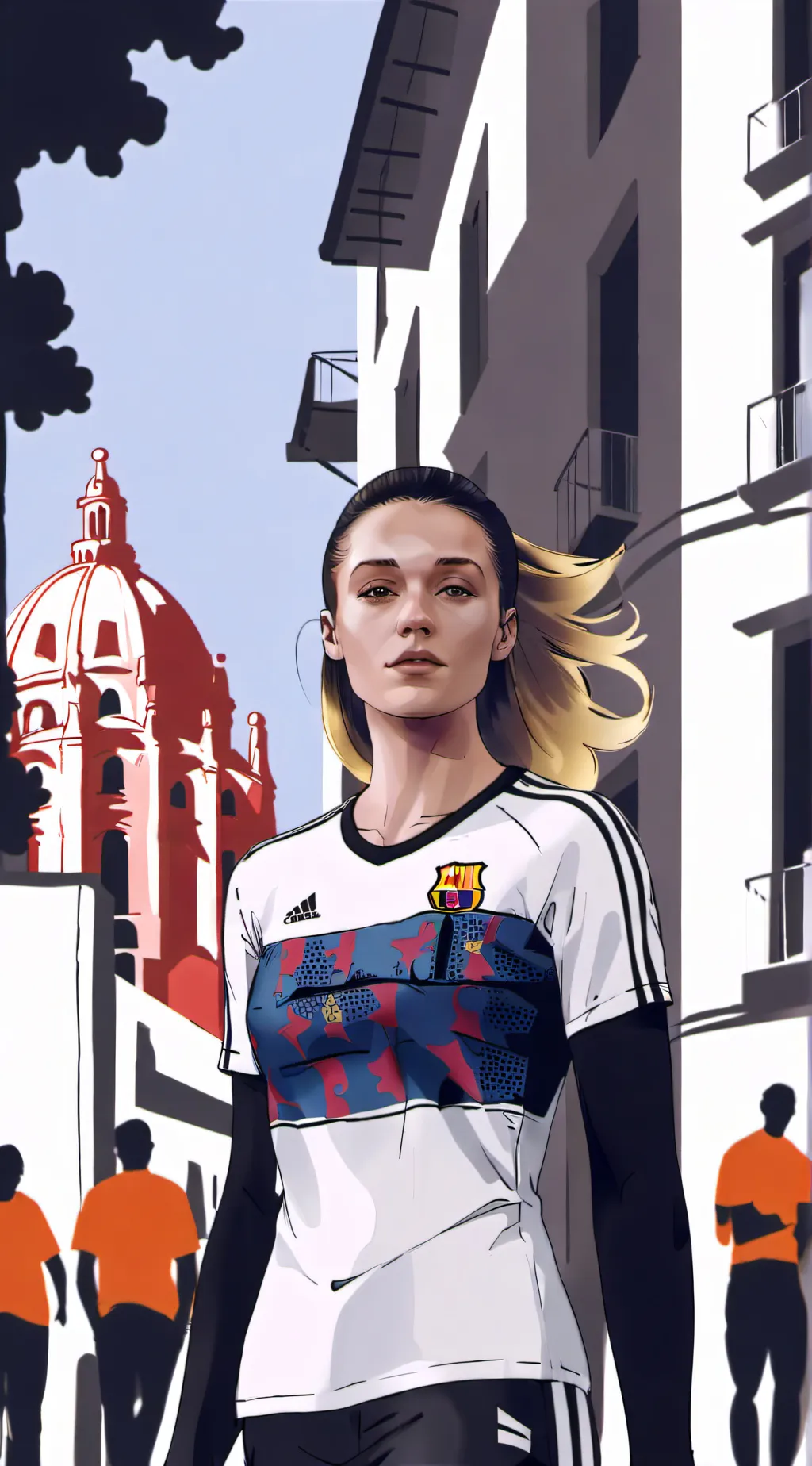 ai character: Alexia Putellas background