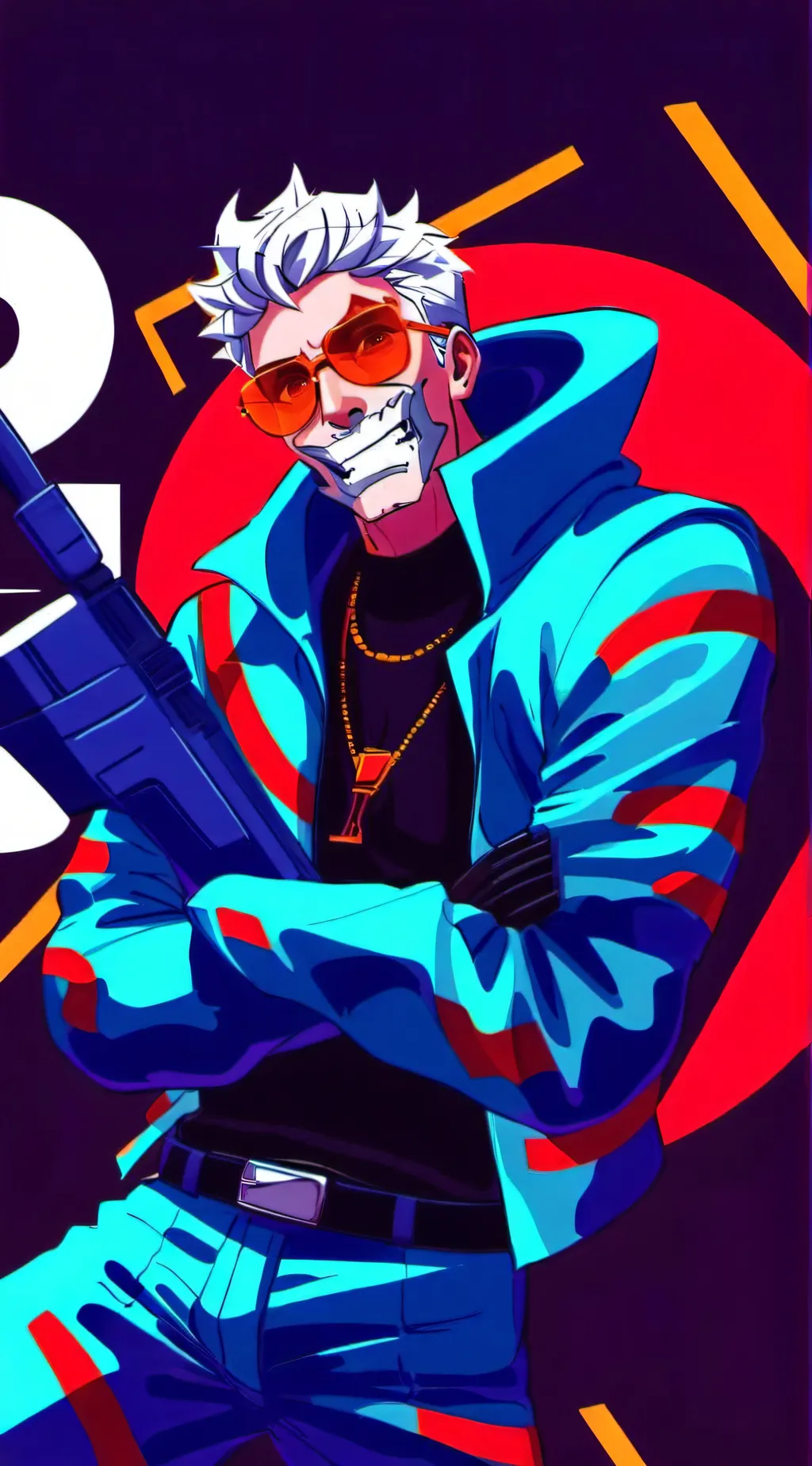 ai character: T.k background