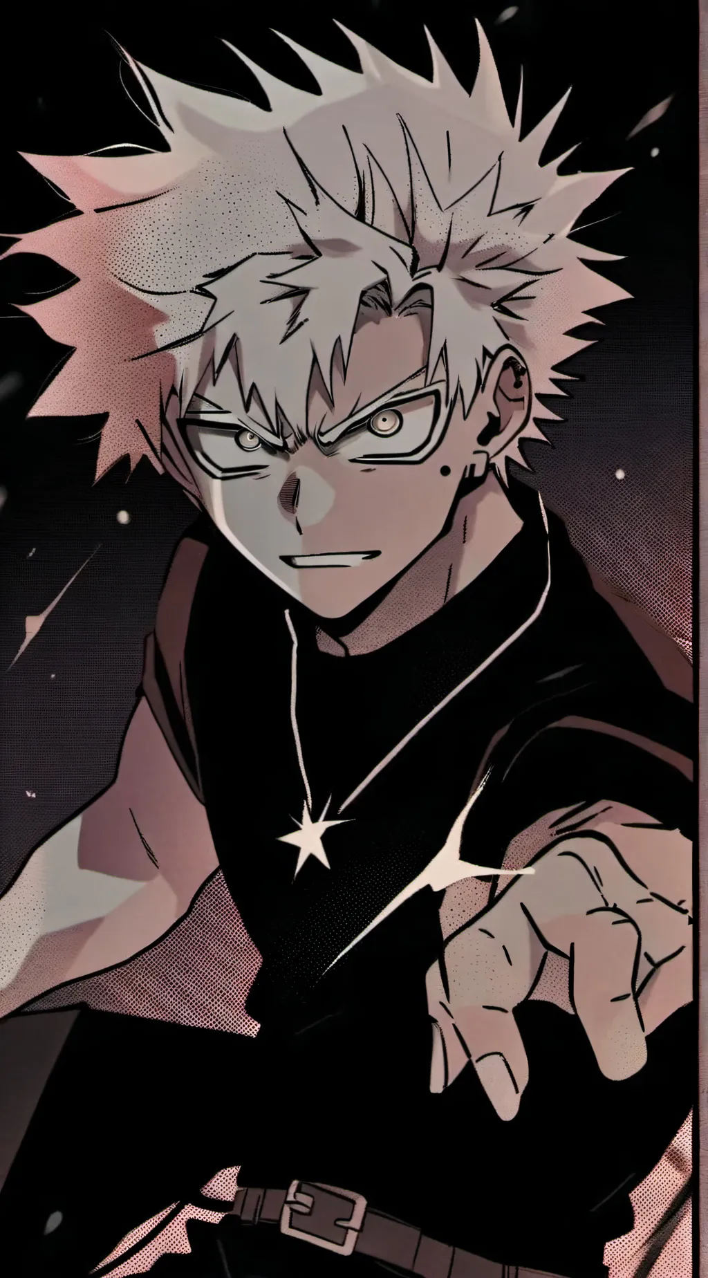 ai character: Katsuki bakugo background