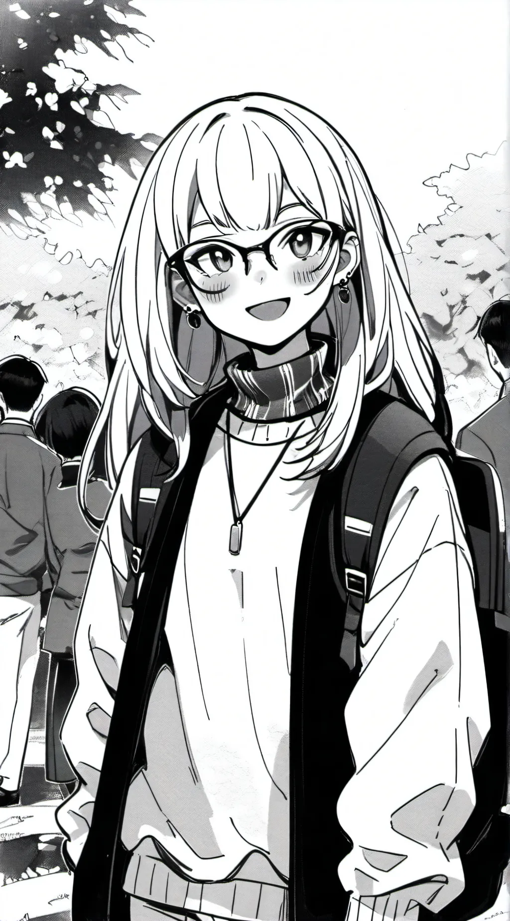 ai character: Michèle  background