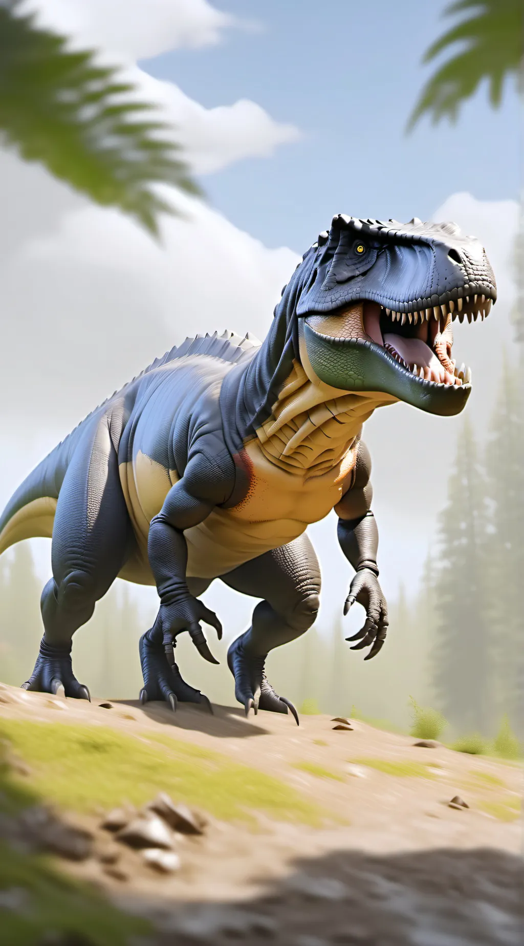 ai character: dinosaurs background