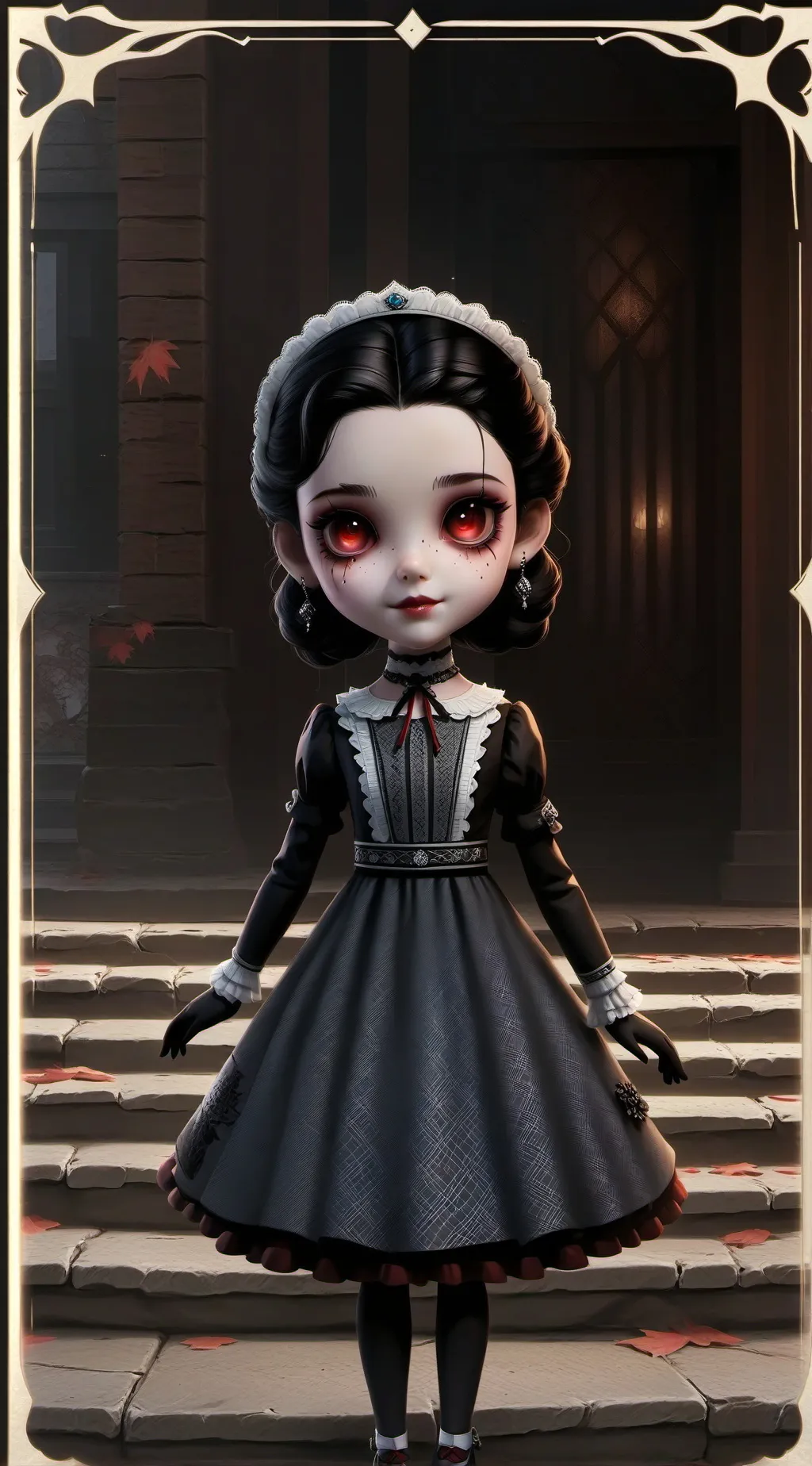 ai character: haunted house🎃 background