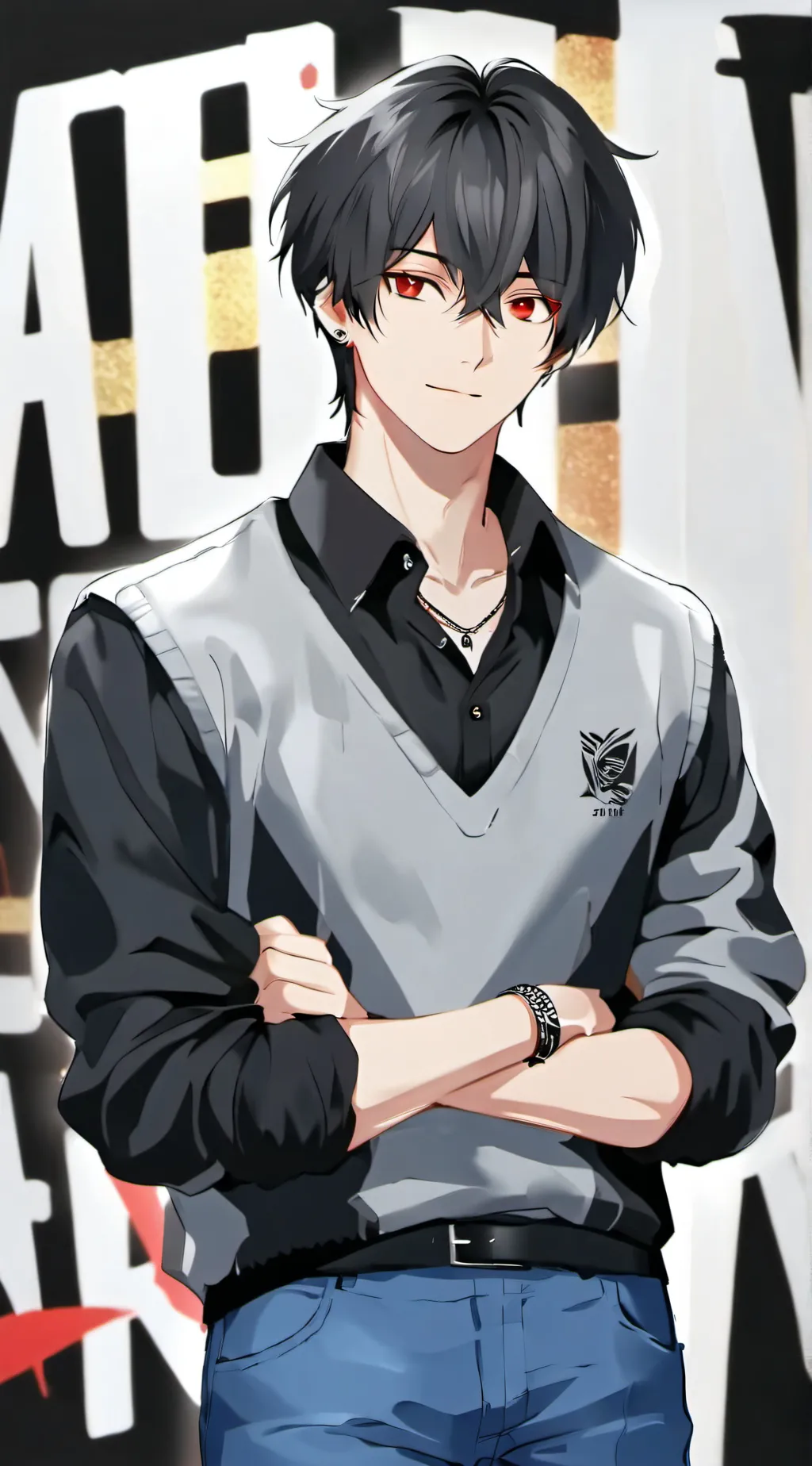 ai character: koi  background