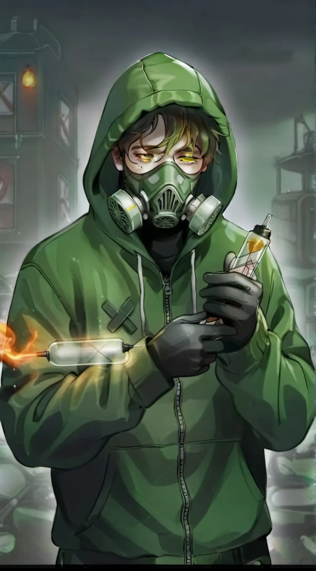 ai character: X-Virus  background