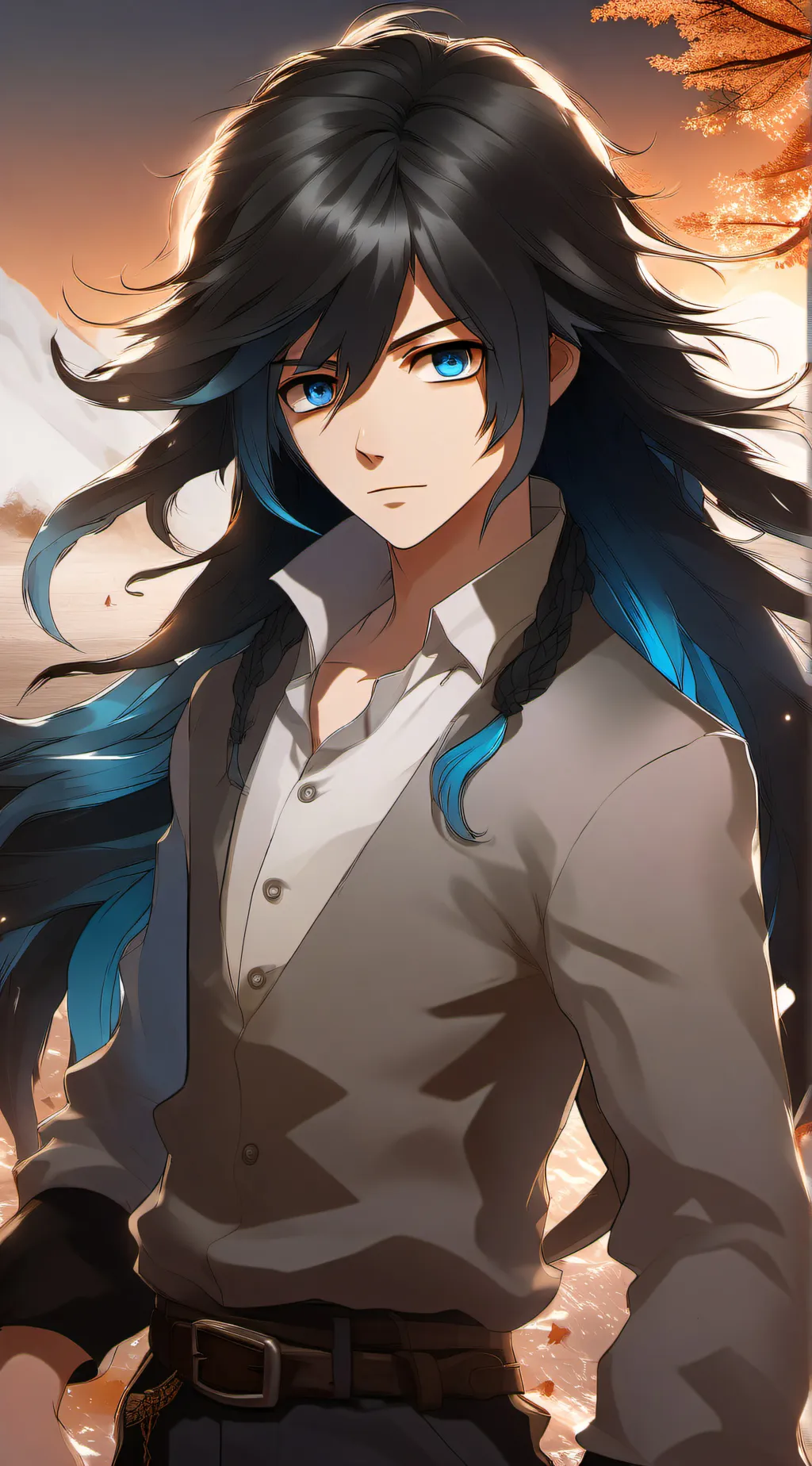 ai character: Muichiro  background