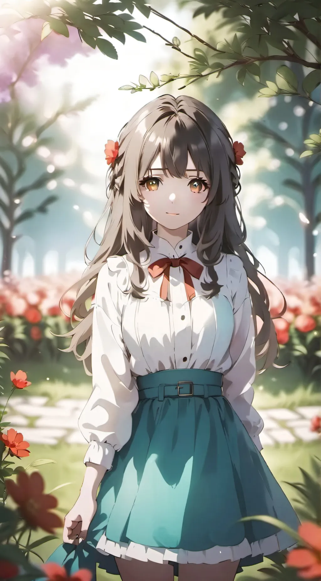 ai character: Hailey  background