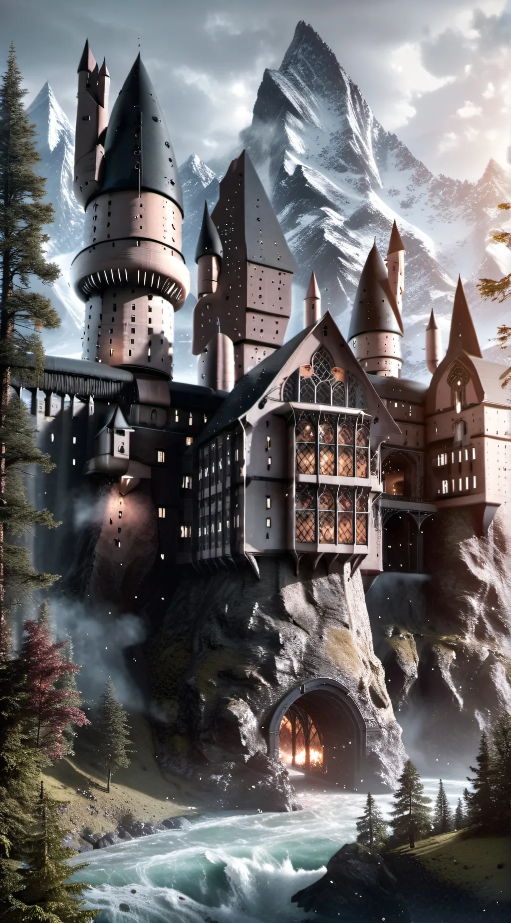 ai character: Hogwarts  background