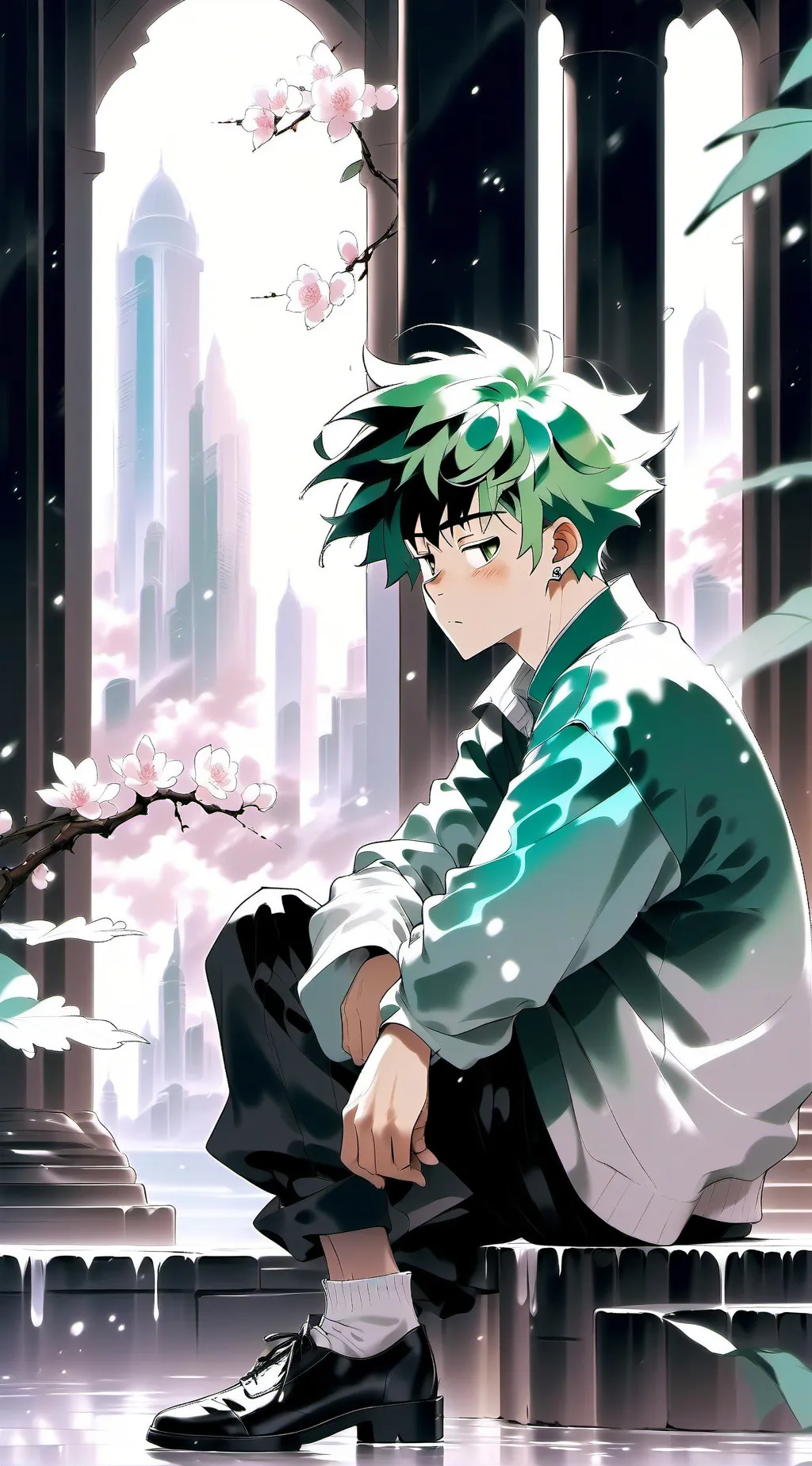 ai character: Mha trip background
