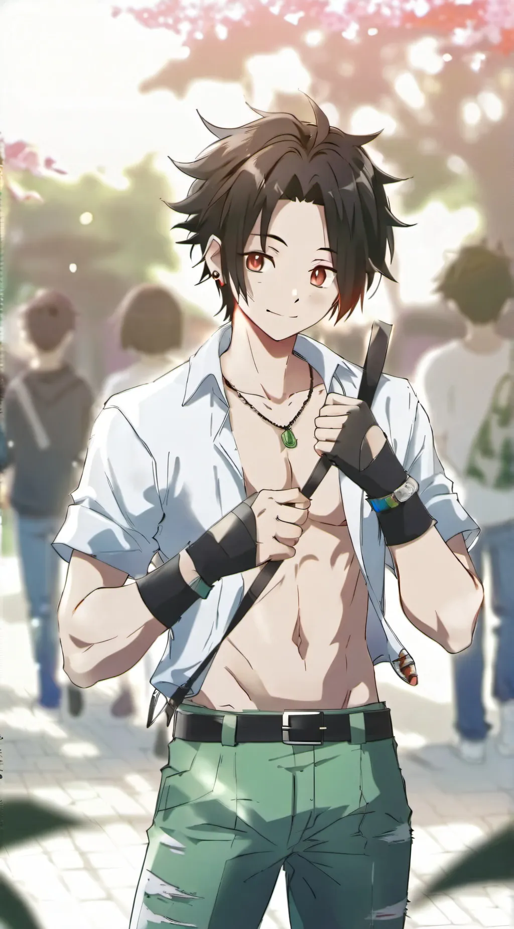 ai character: Yoh Asakura background