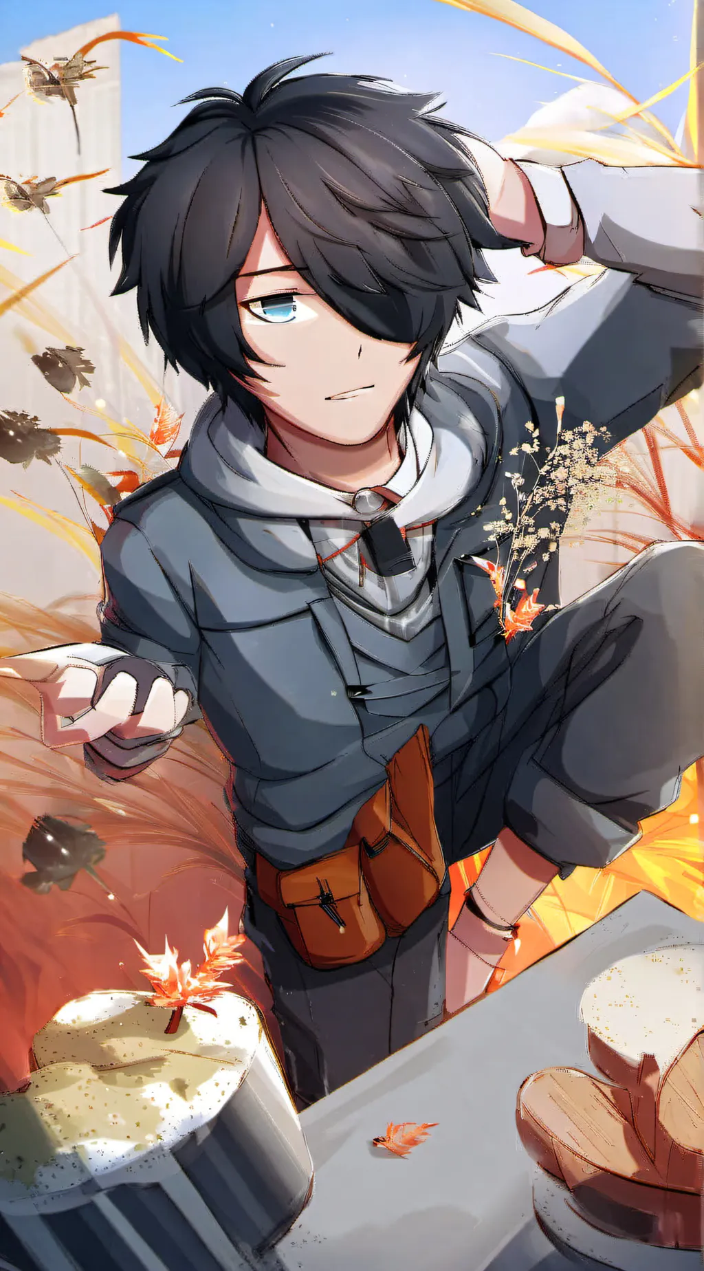 ai character: Zane (from aphmau) background