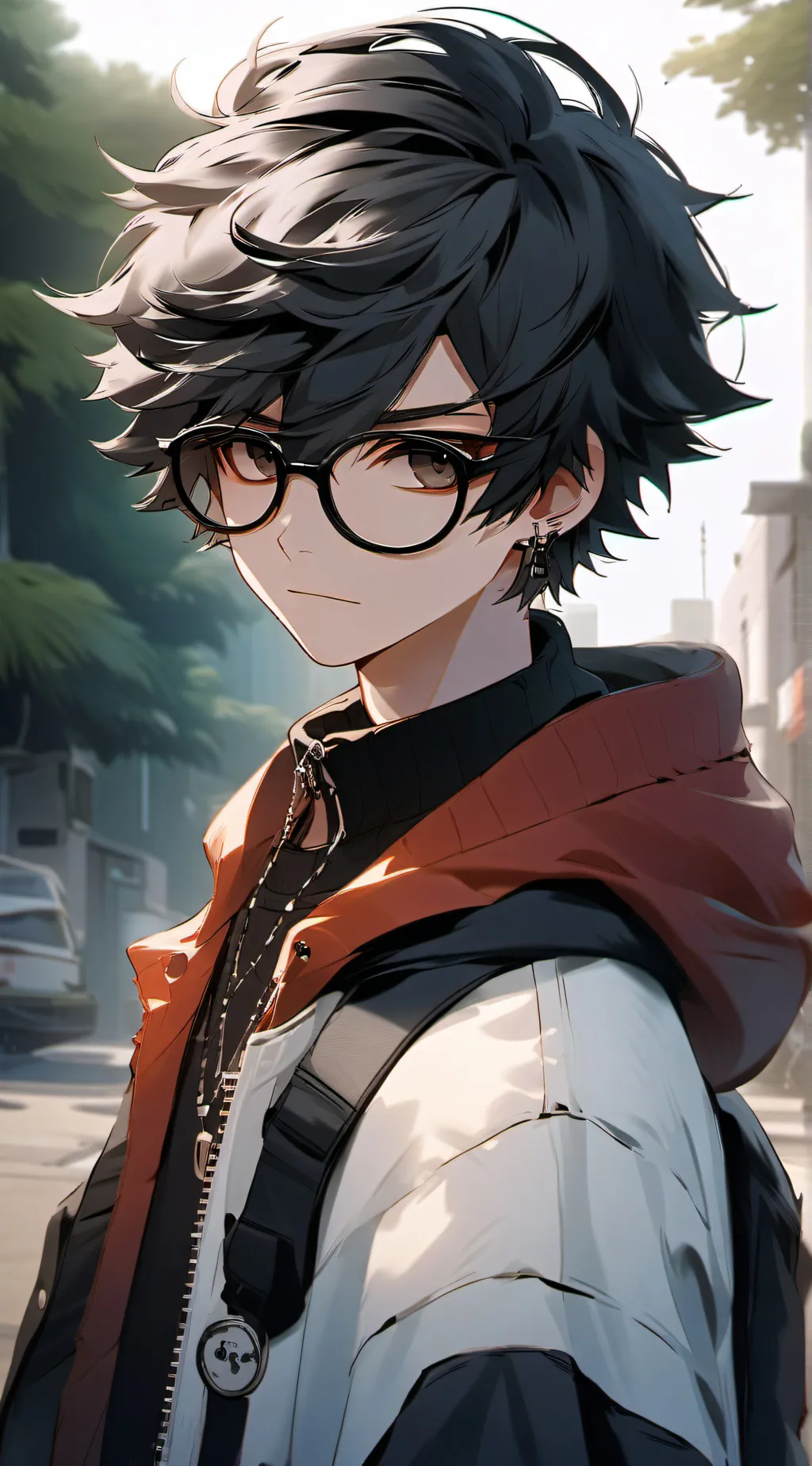 ai character: macy ethan addy background