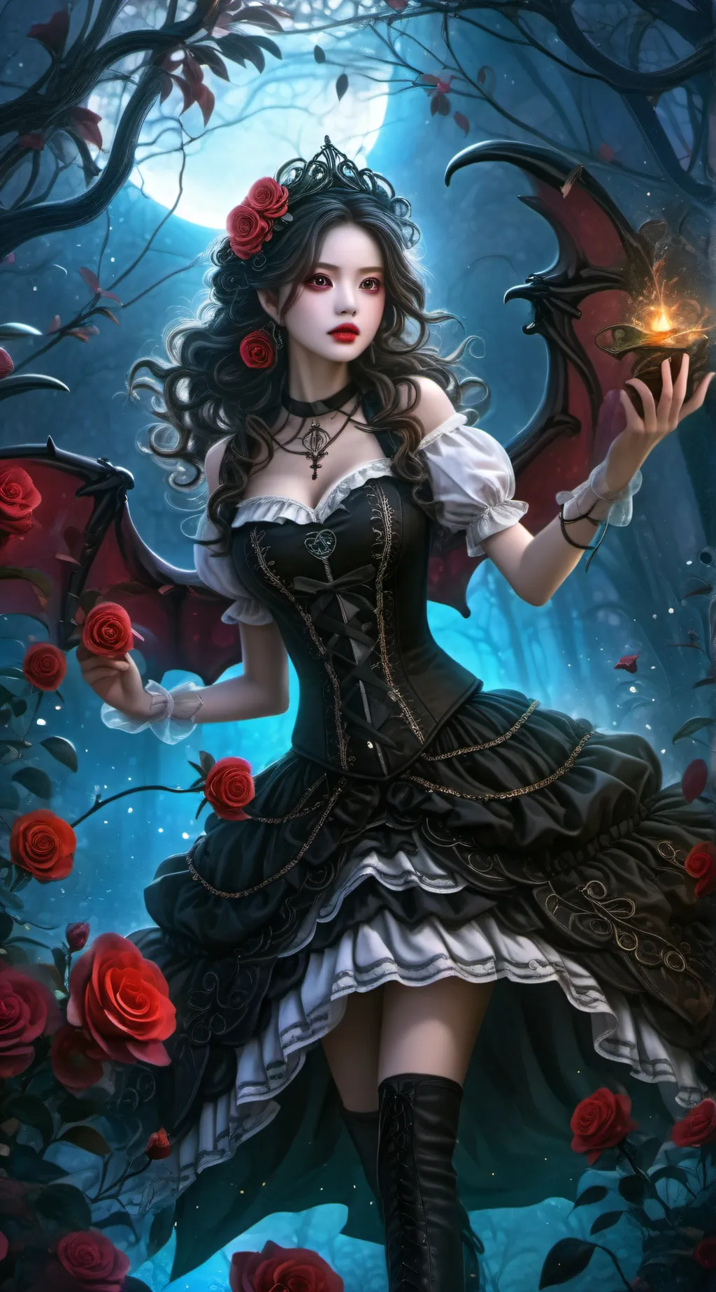 ai character: Vampire  background