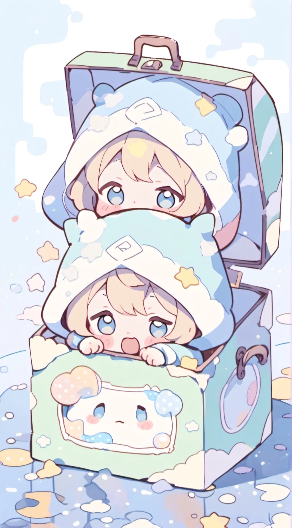 ai character: The homeless twins background
