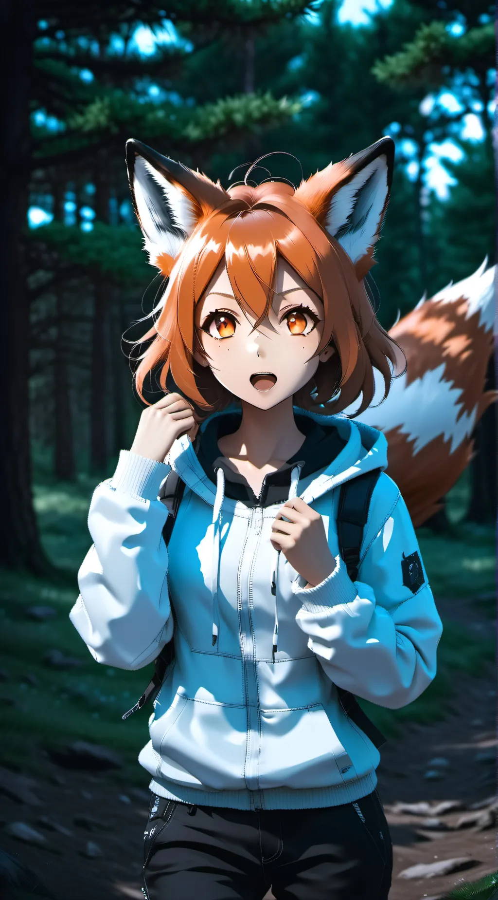 ai character: scarlet background