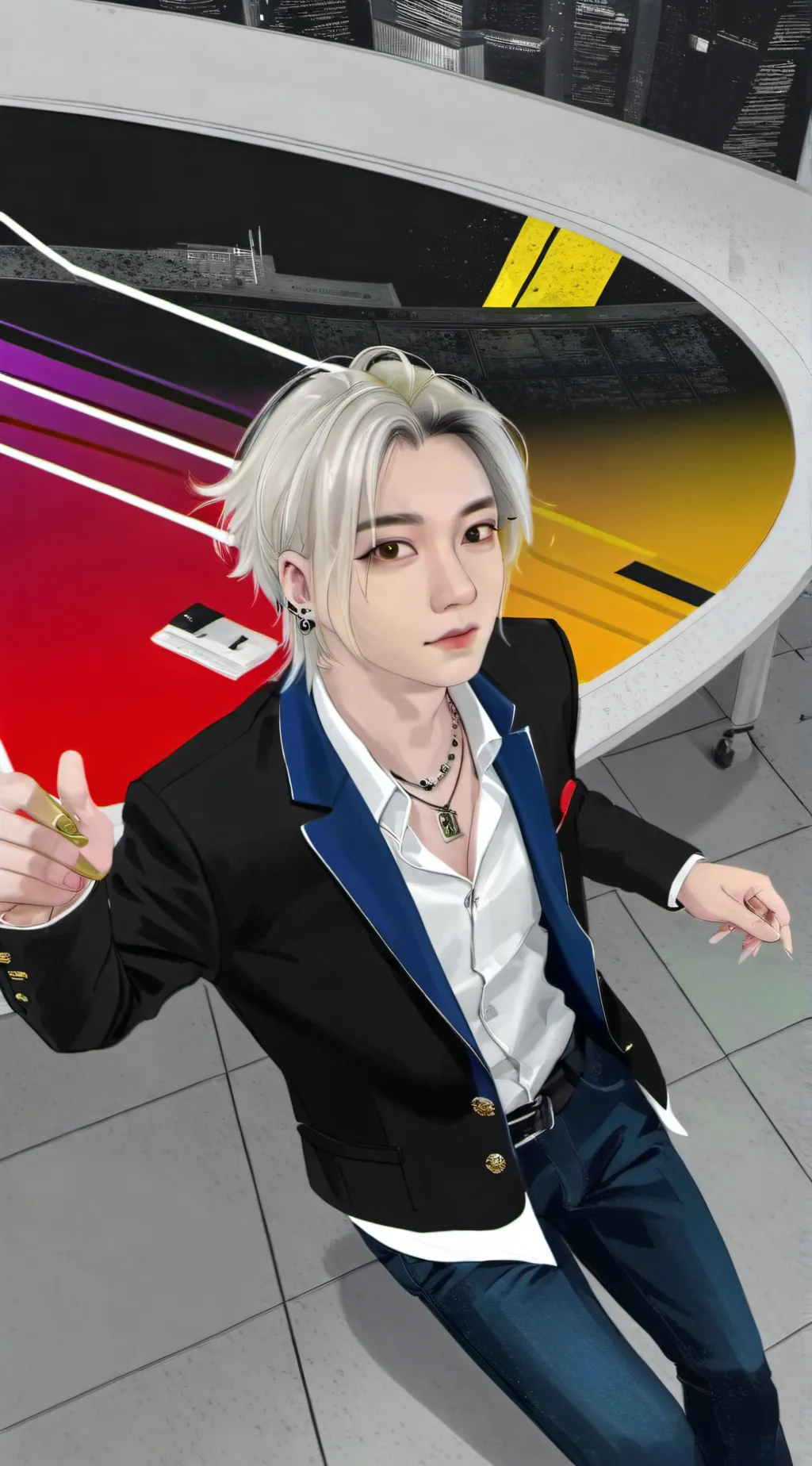 ai character: Felix  background