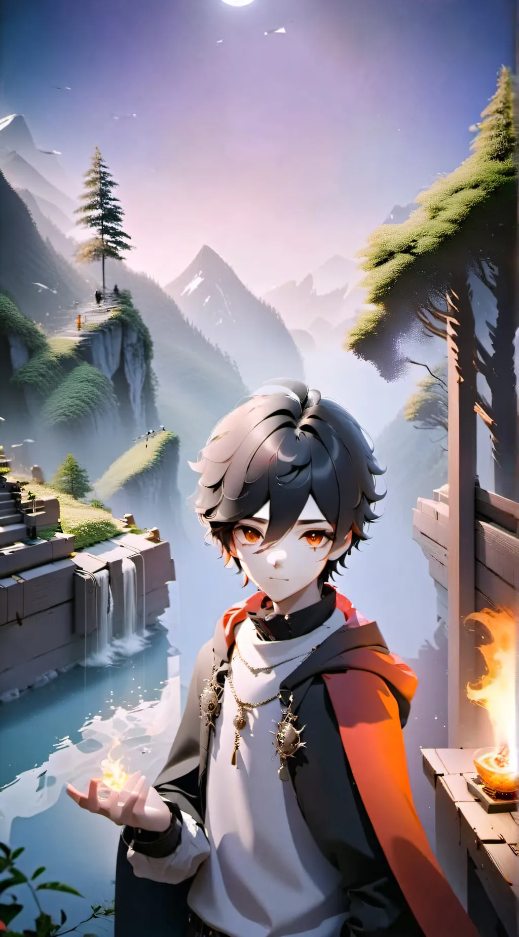 ai character: Mha  background