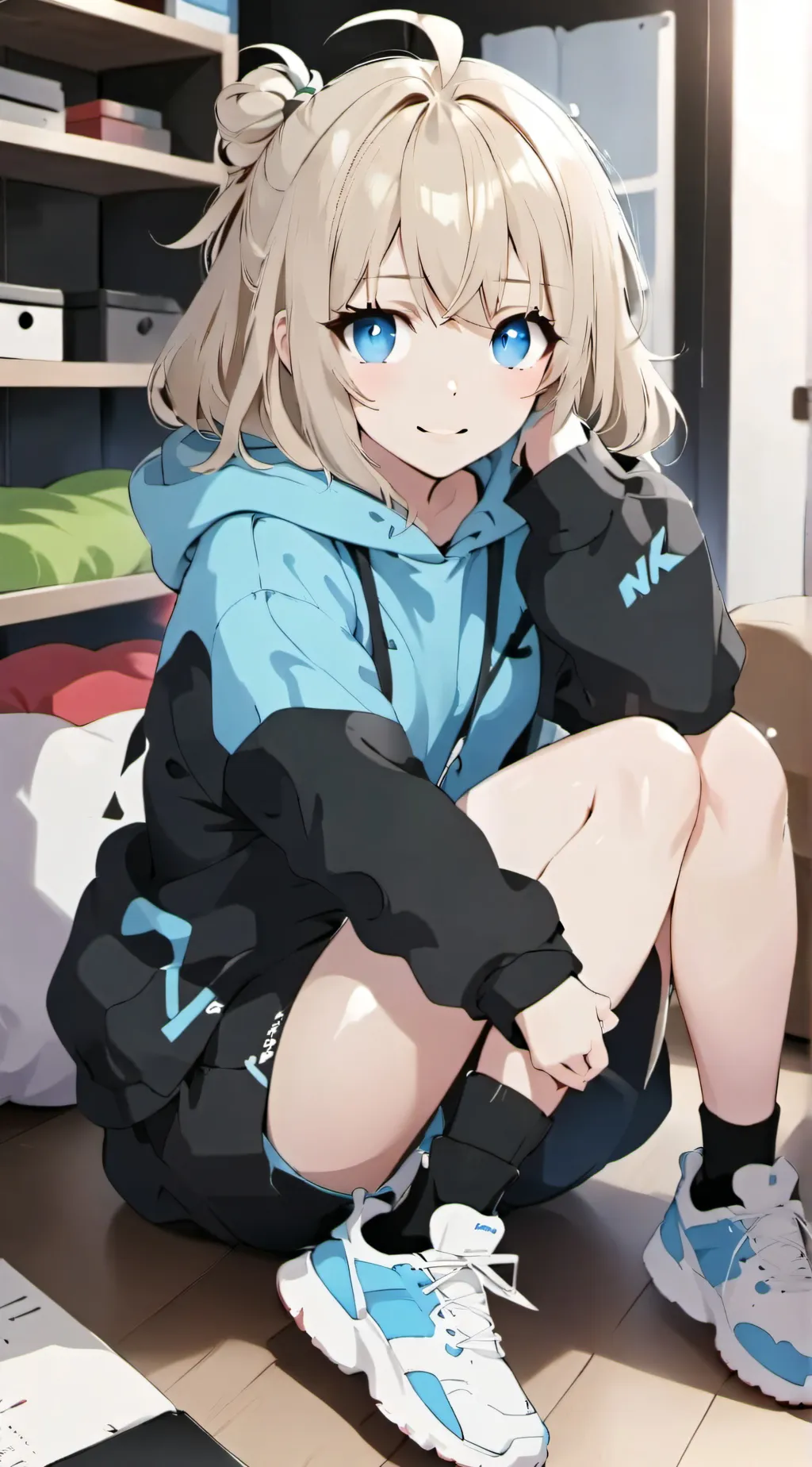 ai character: New girl background
