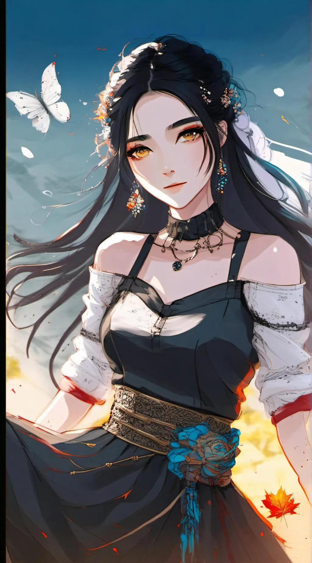 ai character: rose background