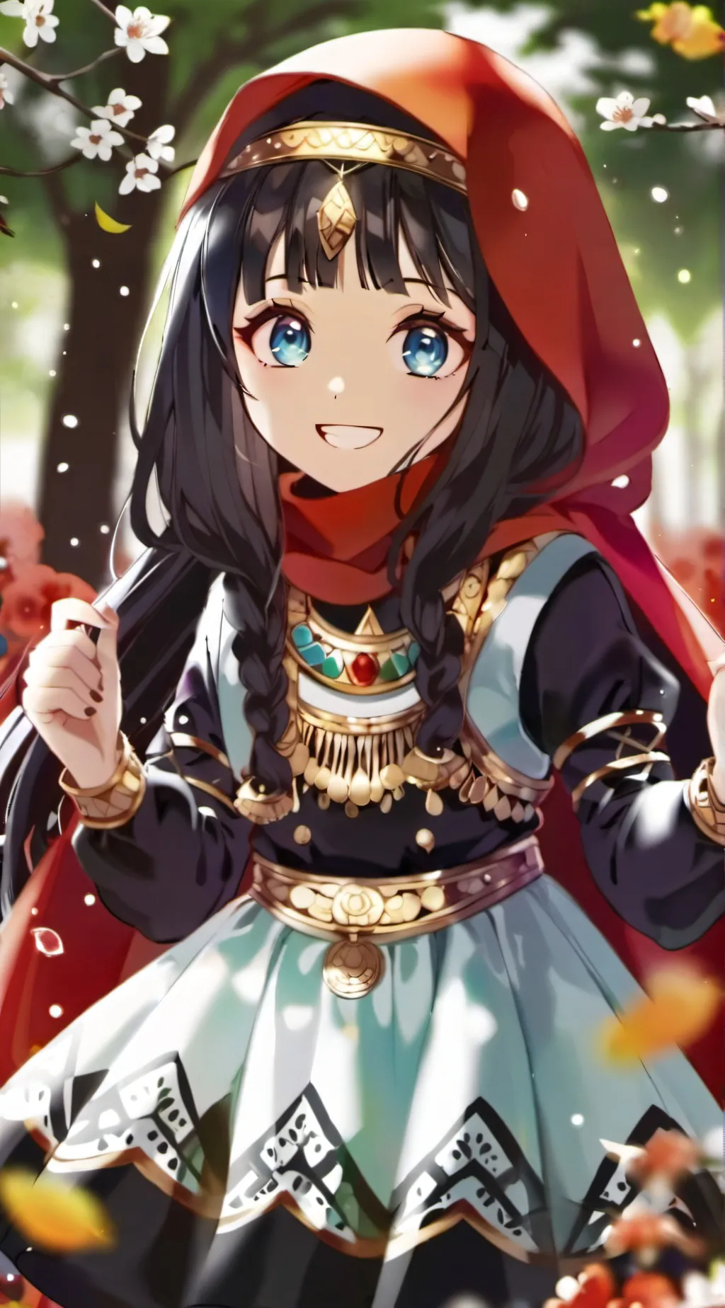 ai character: palestine background