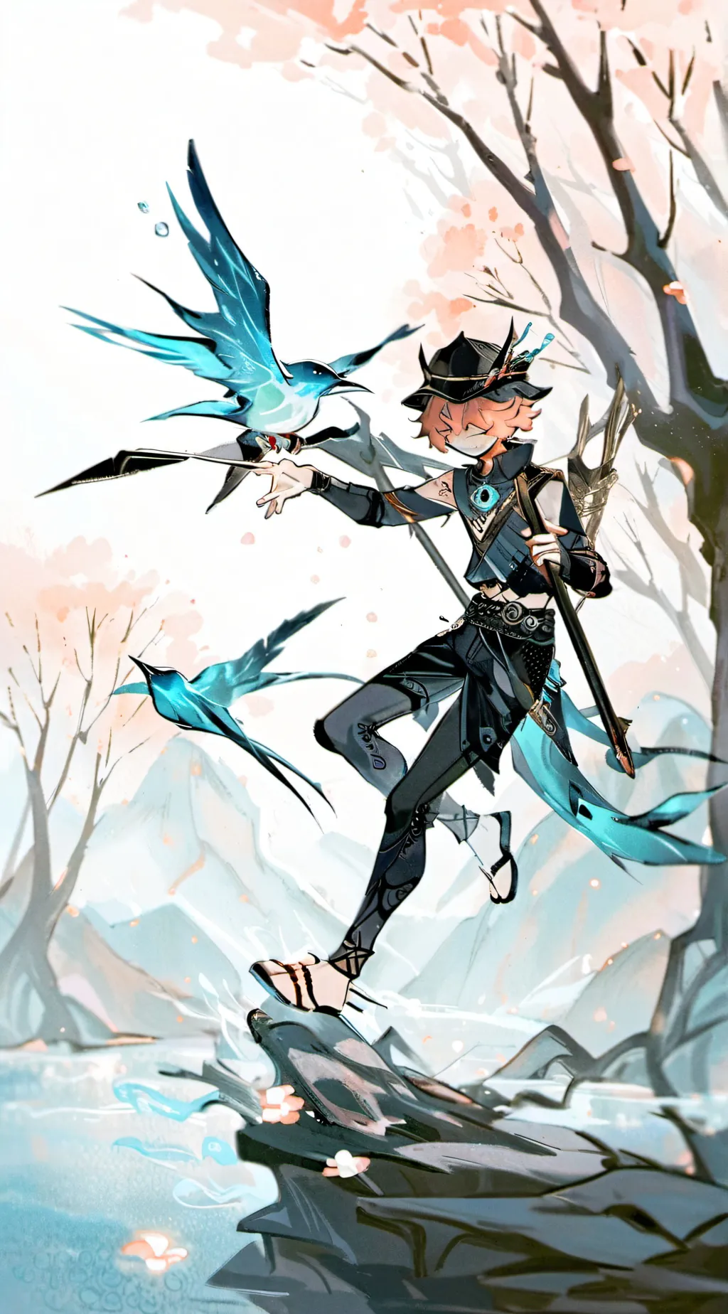ai character: Murder drones  background