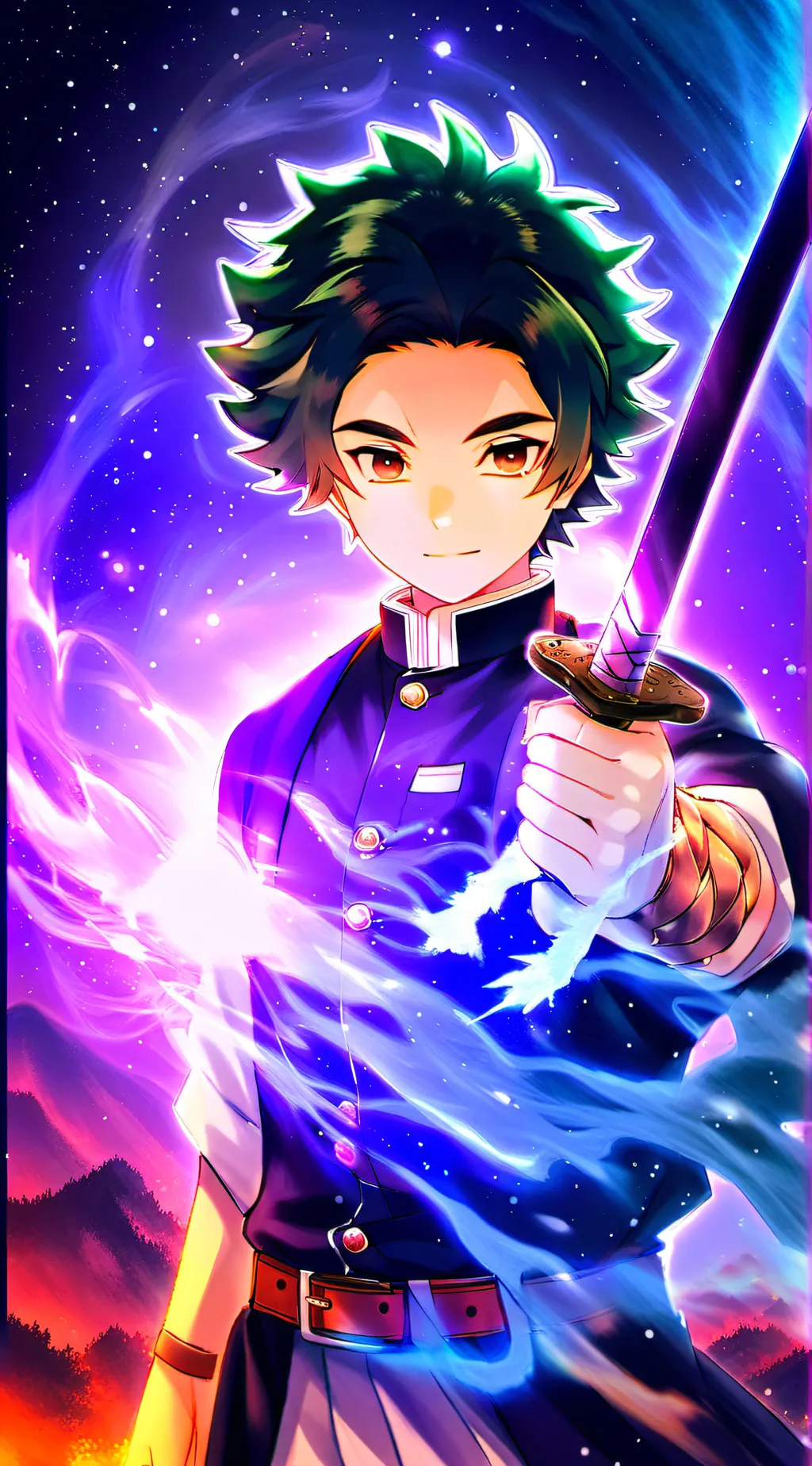 ai character: sussy demon slayer background
