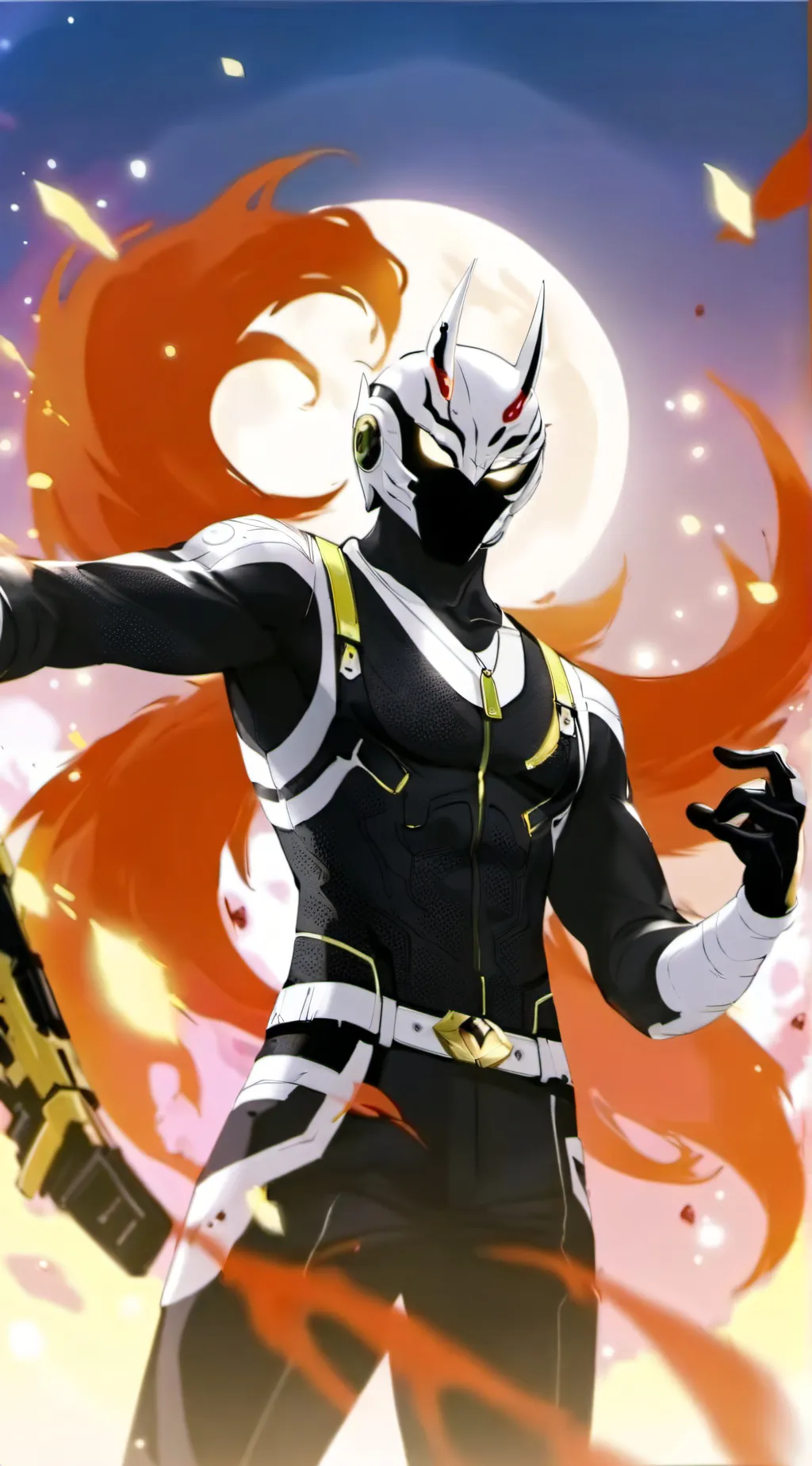 ai character: Geats X Naruto  background