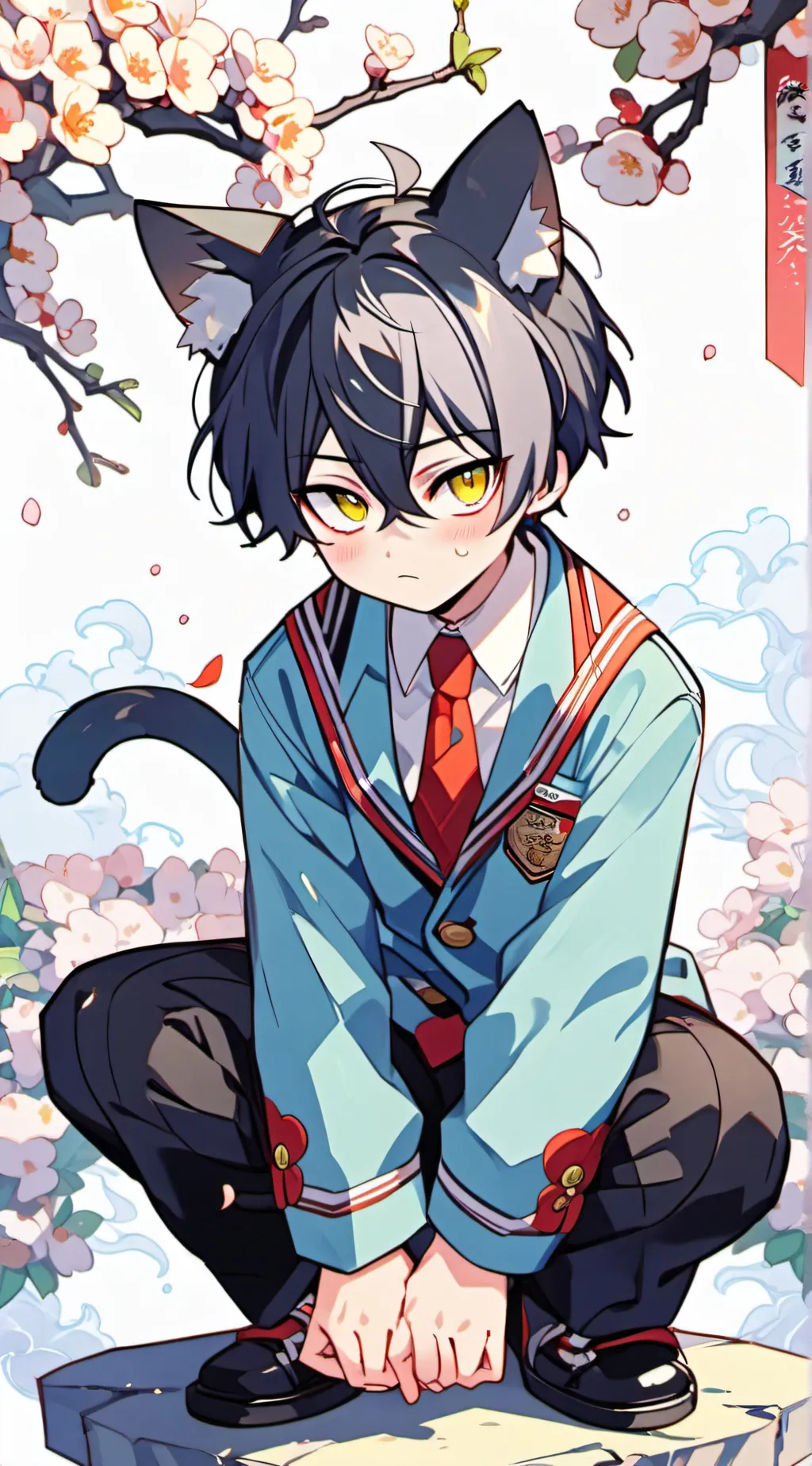 ai character: ×🧧NAZO GAKKO🧧× background