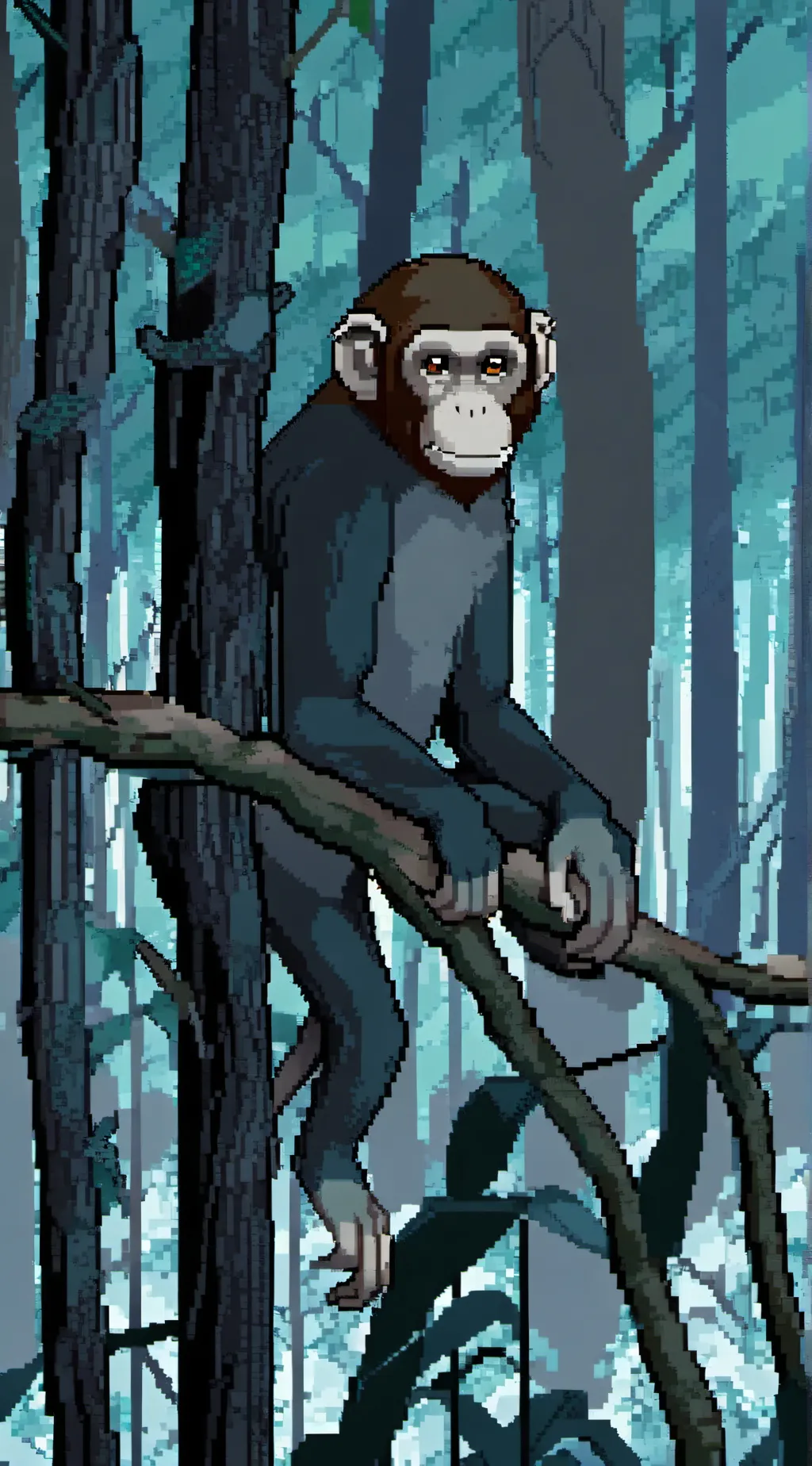 ai character: curious george background