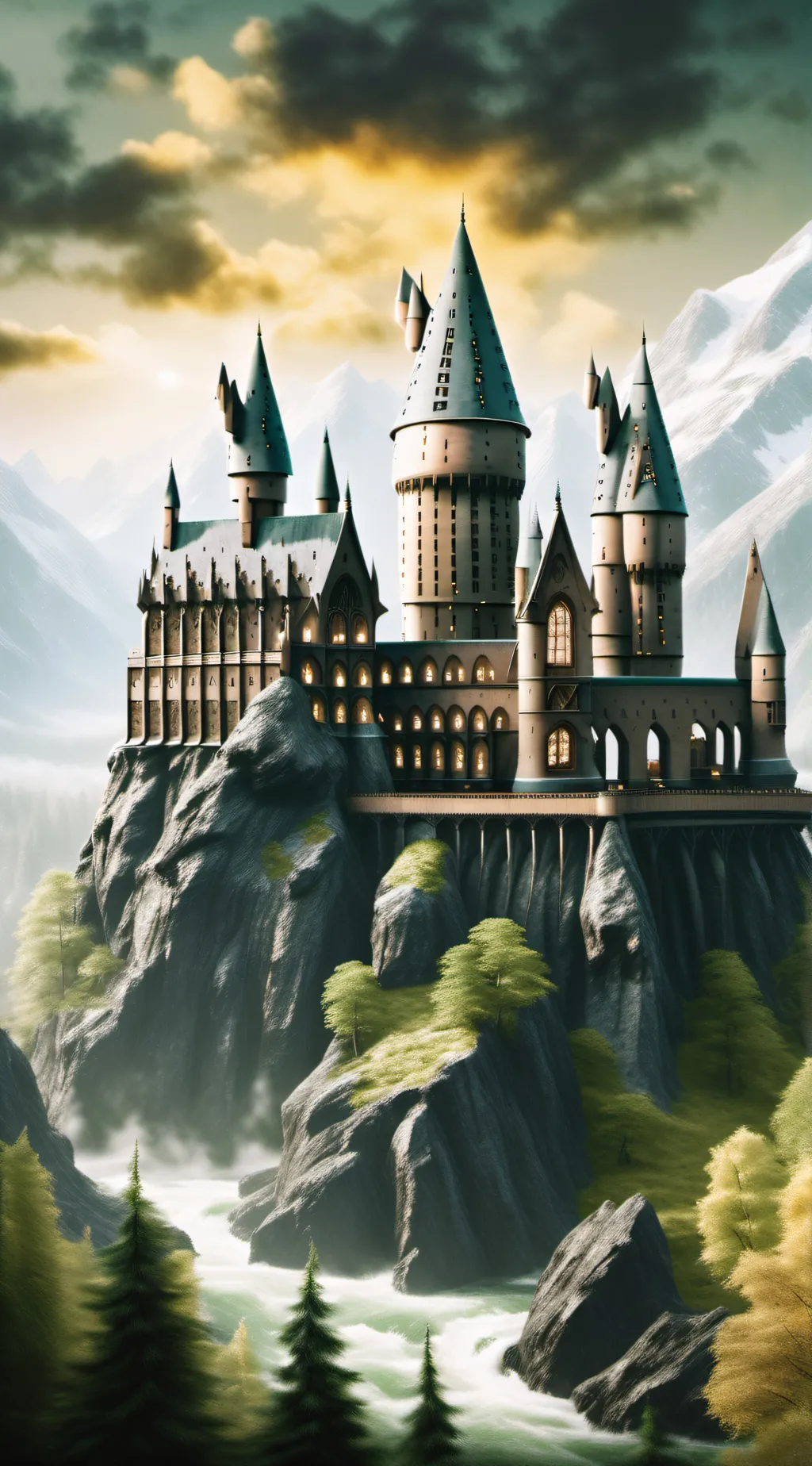ai character: Hogwarts background