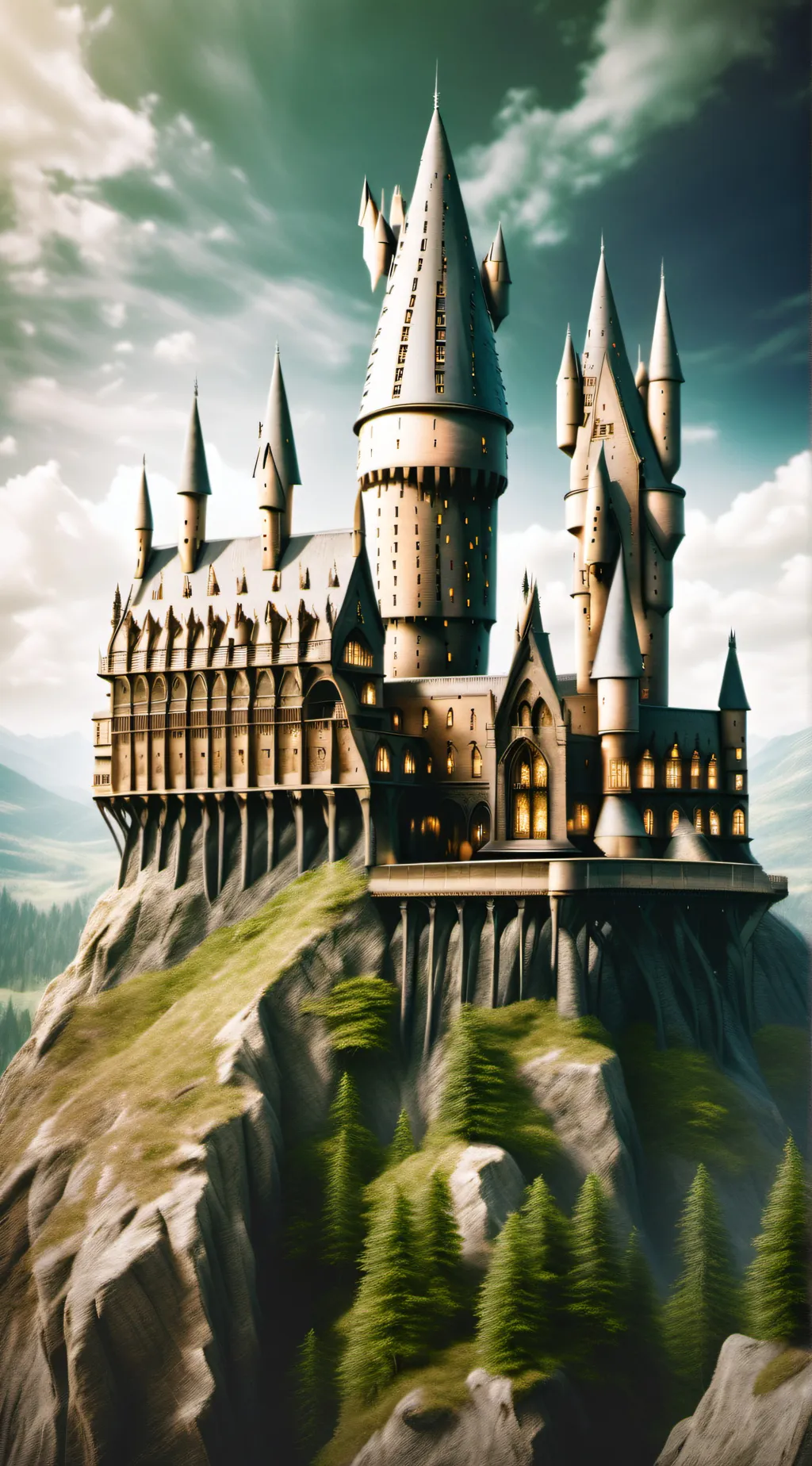 ai character: Hogwarts background