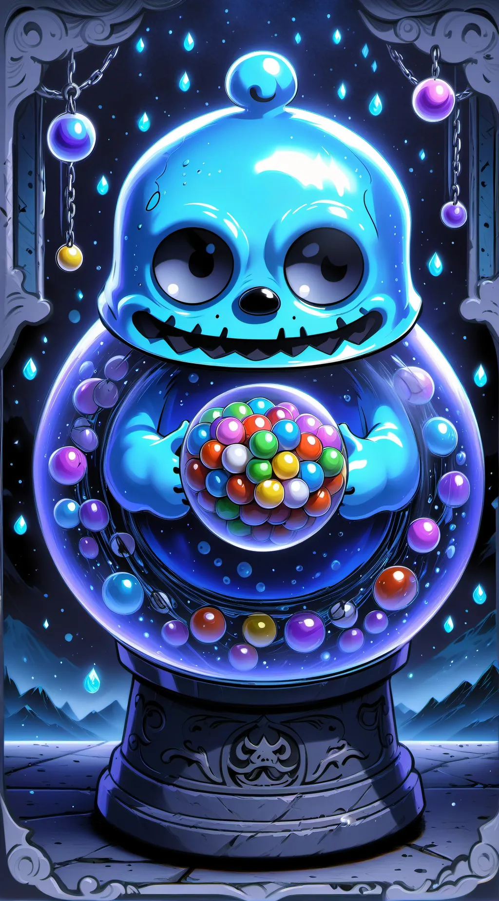 ai character: Gumball  background