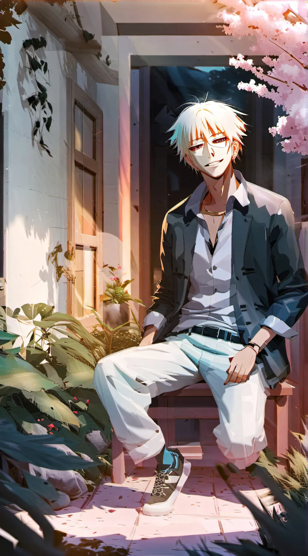 ai character: Freaky gojo background