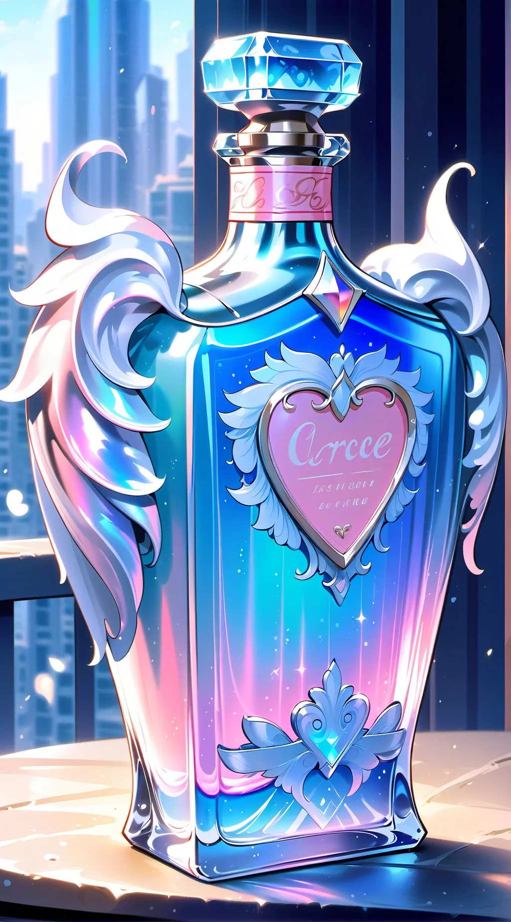 ai character: MHA love potion  background