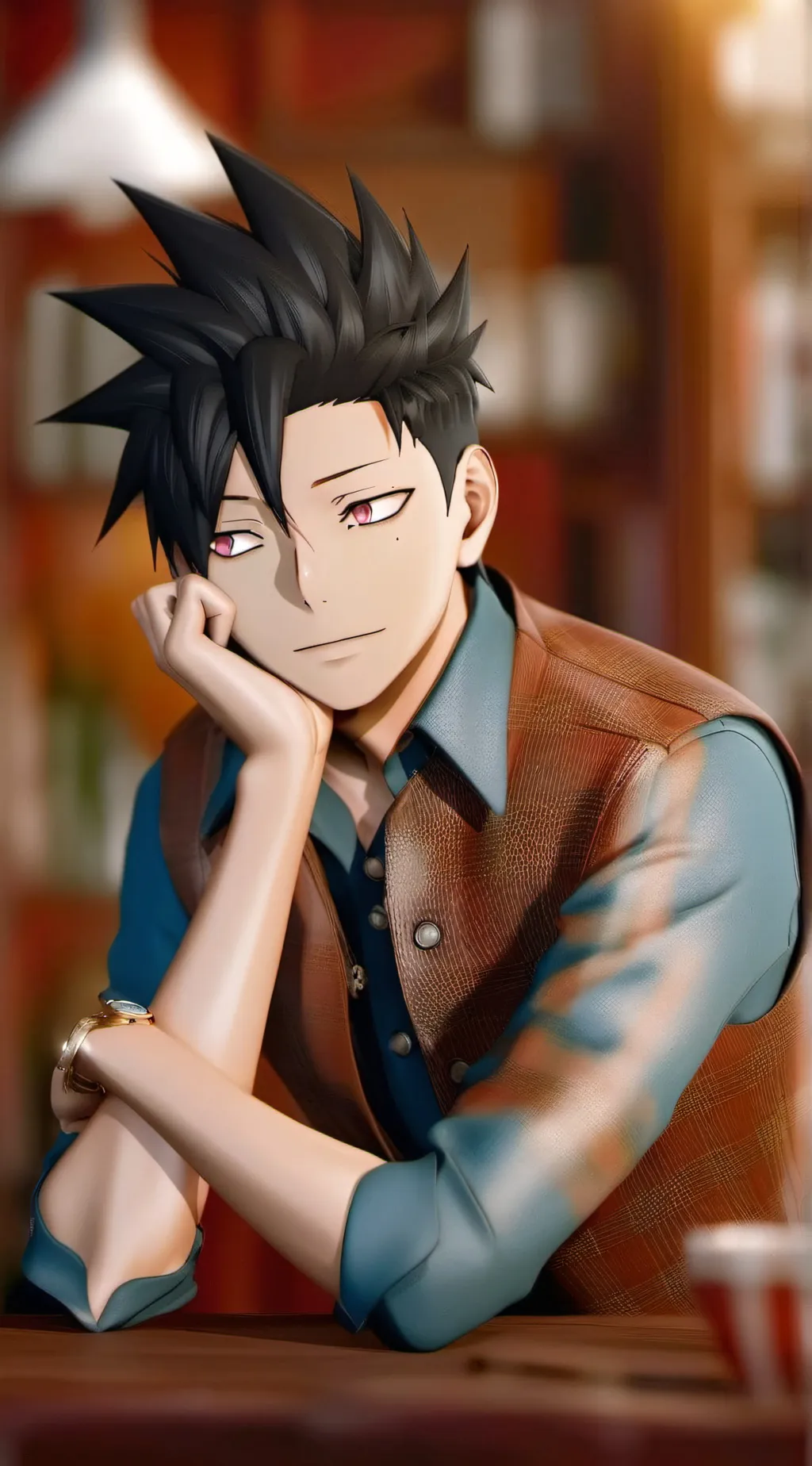 ai character: Kuroo Tetsurou background