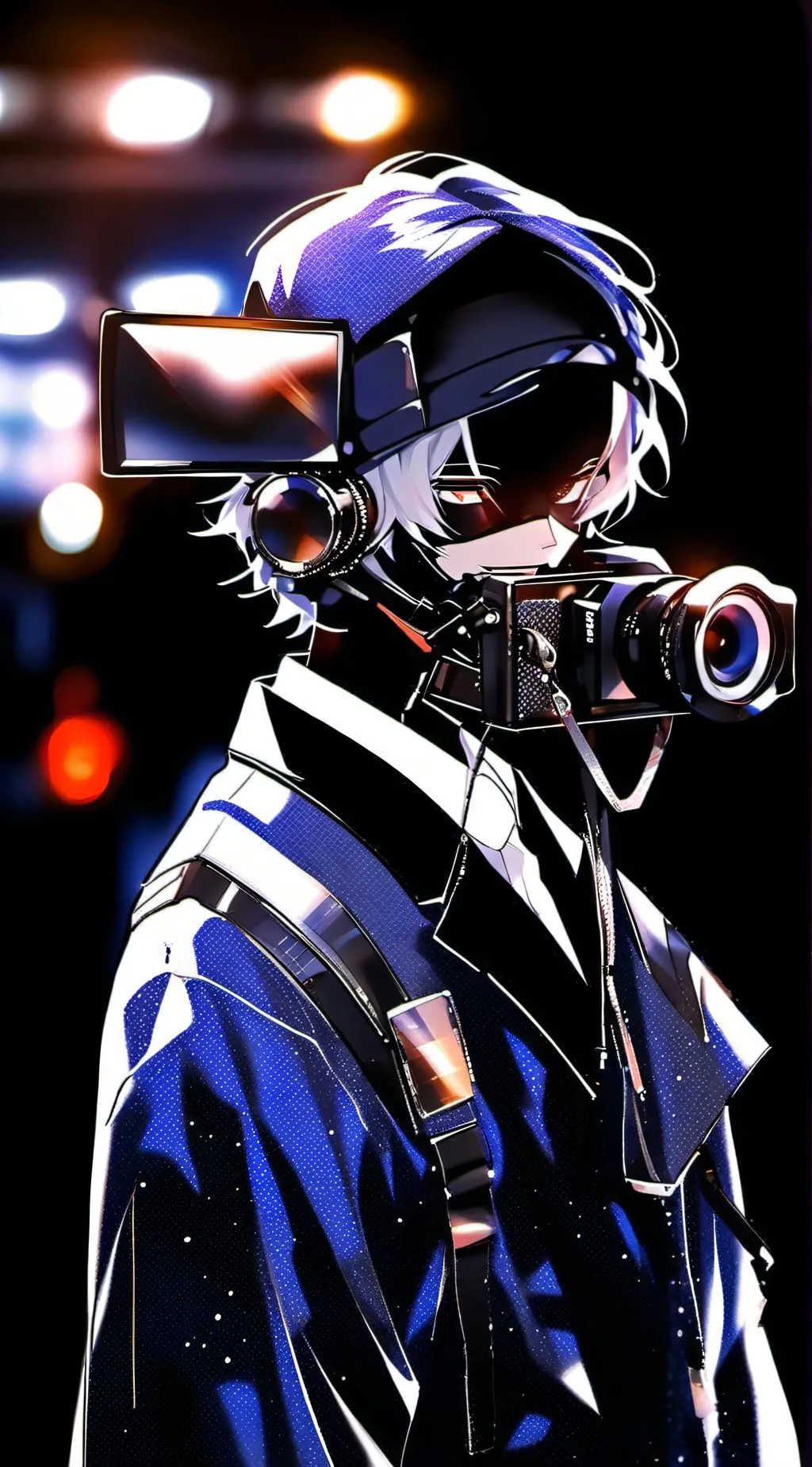 ai character: simp cameraman background