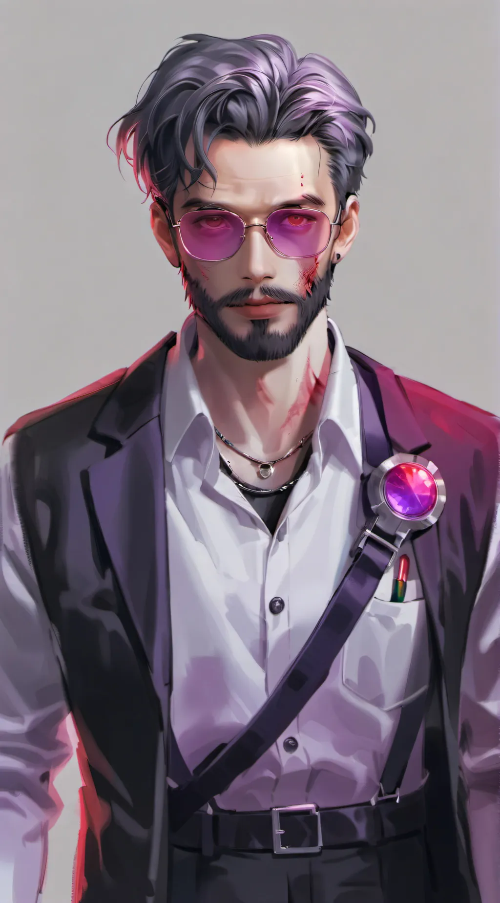 ai character: professor Clive  background