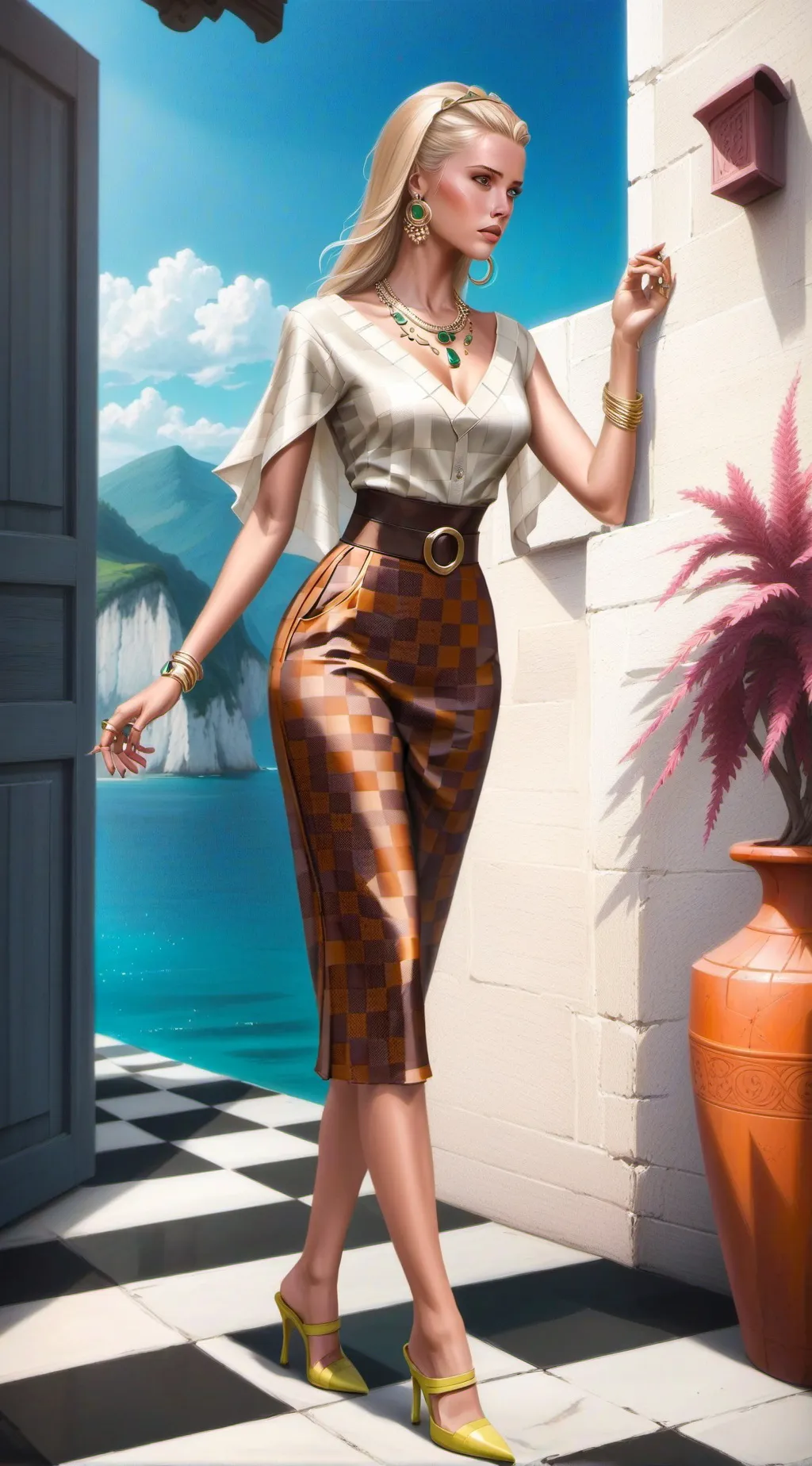 ai character: Trophy background