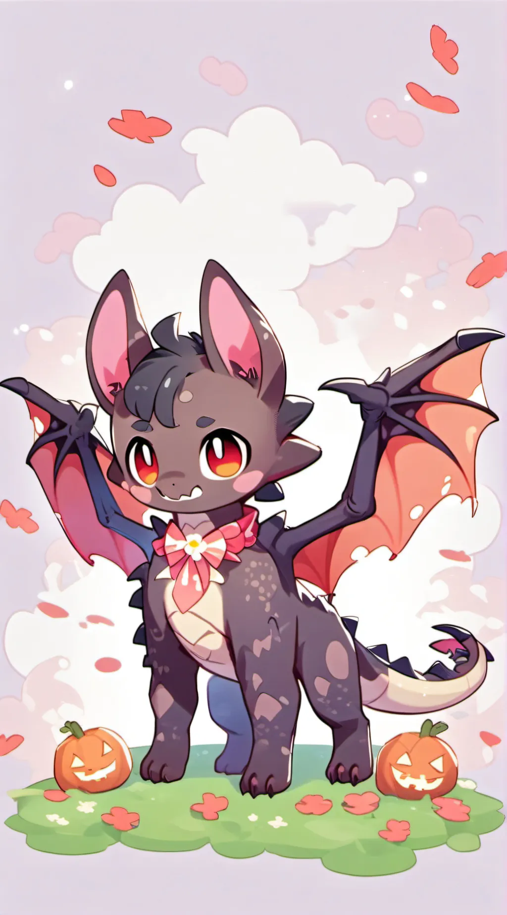 ai character: Pumpkin. background