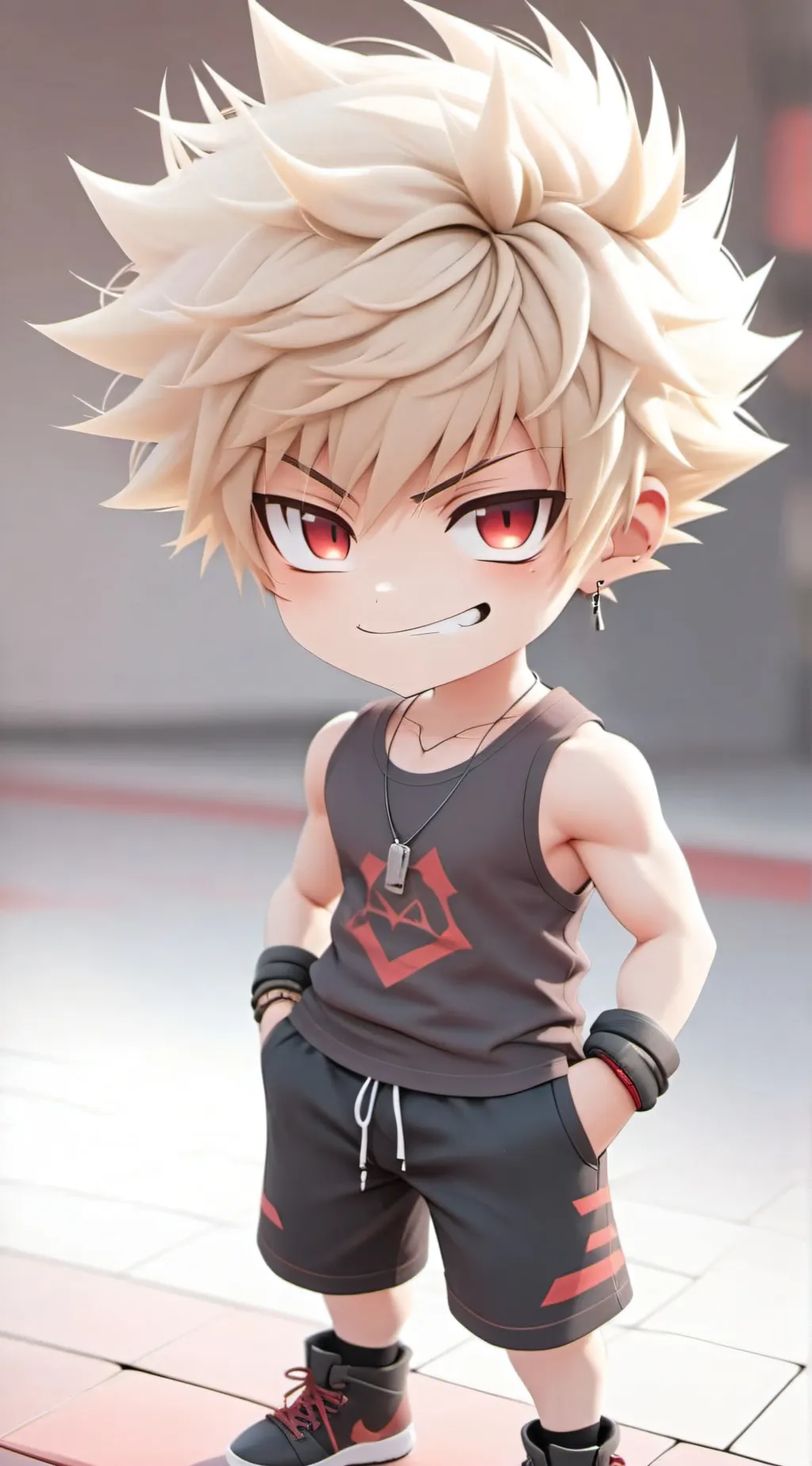 ai character: Bakugou Katsuki background